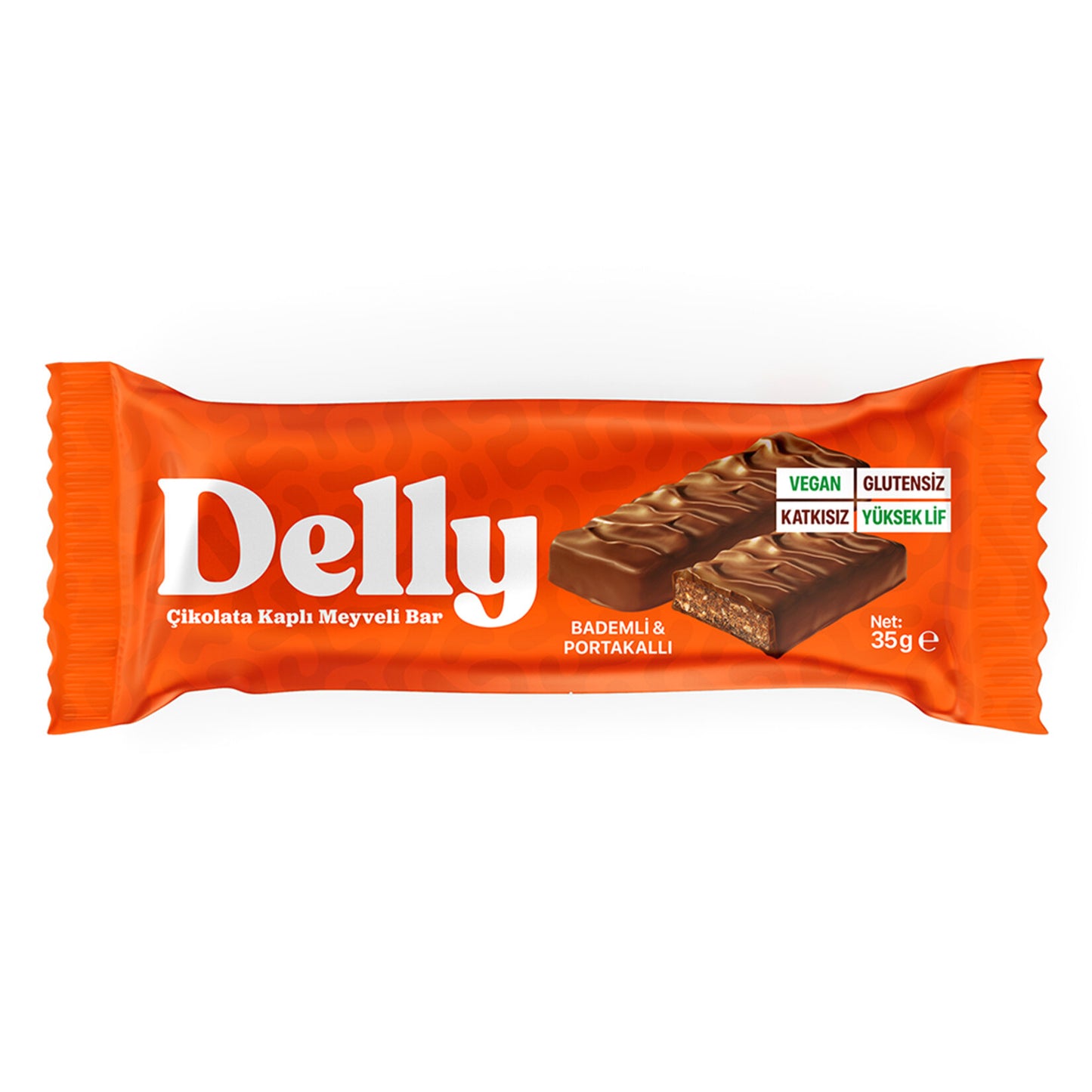 Delly Vegan Almond & Orange Fruit Bar 35g