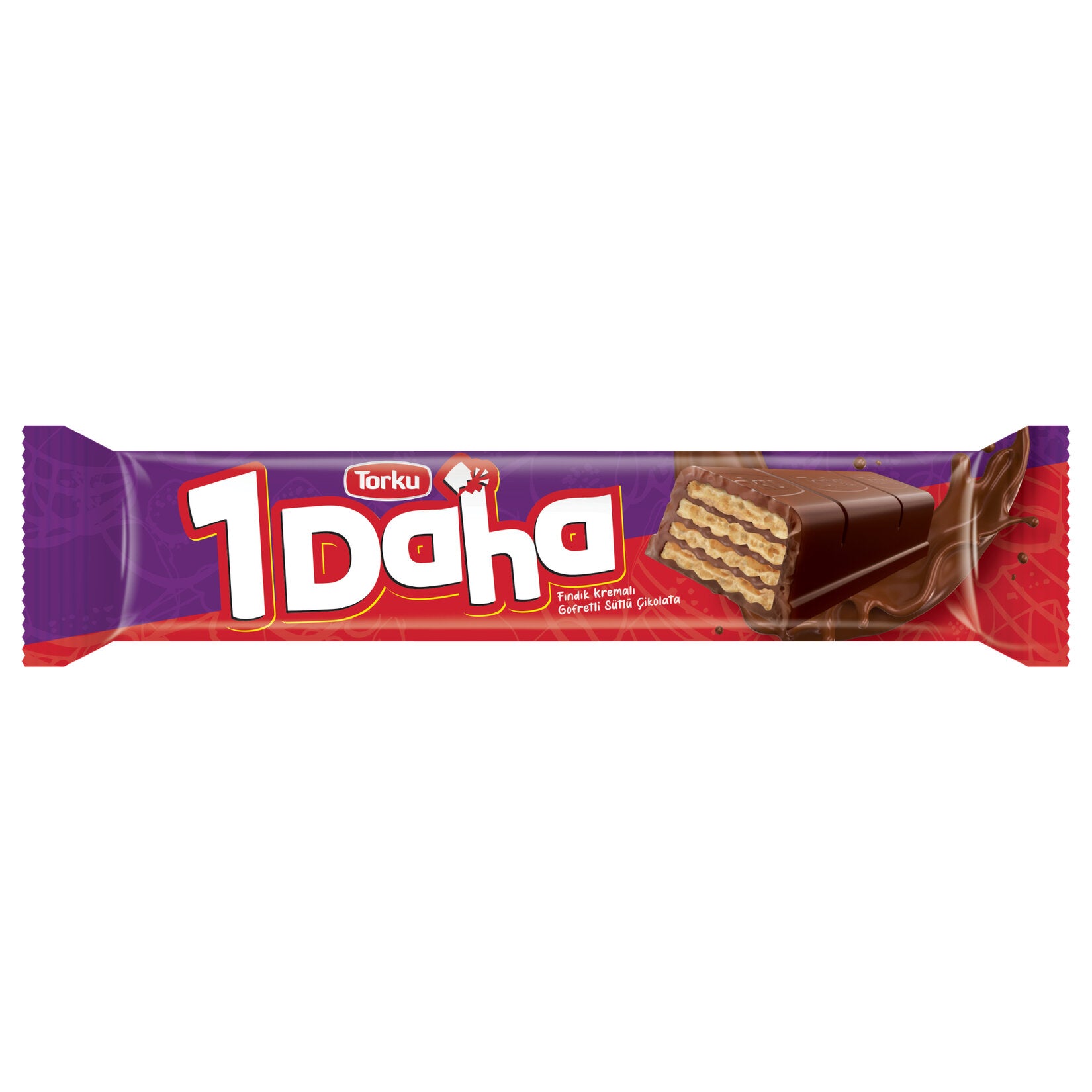 Torku 1 More Hazelnut Cream Wafer with Milk Chocolate (Fındık Kremalı Gofretli Sütlü Çikolatalı) 32g