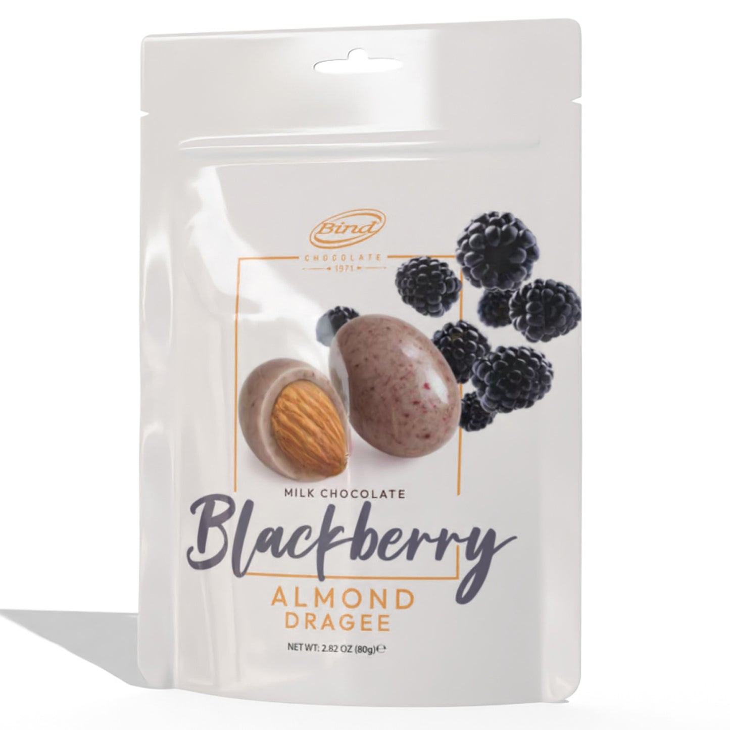 Bind Blackberry White Chocolate Coated Almonds (Bind) 80 G
