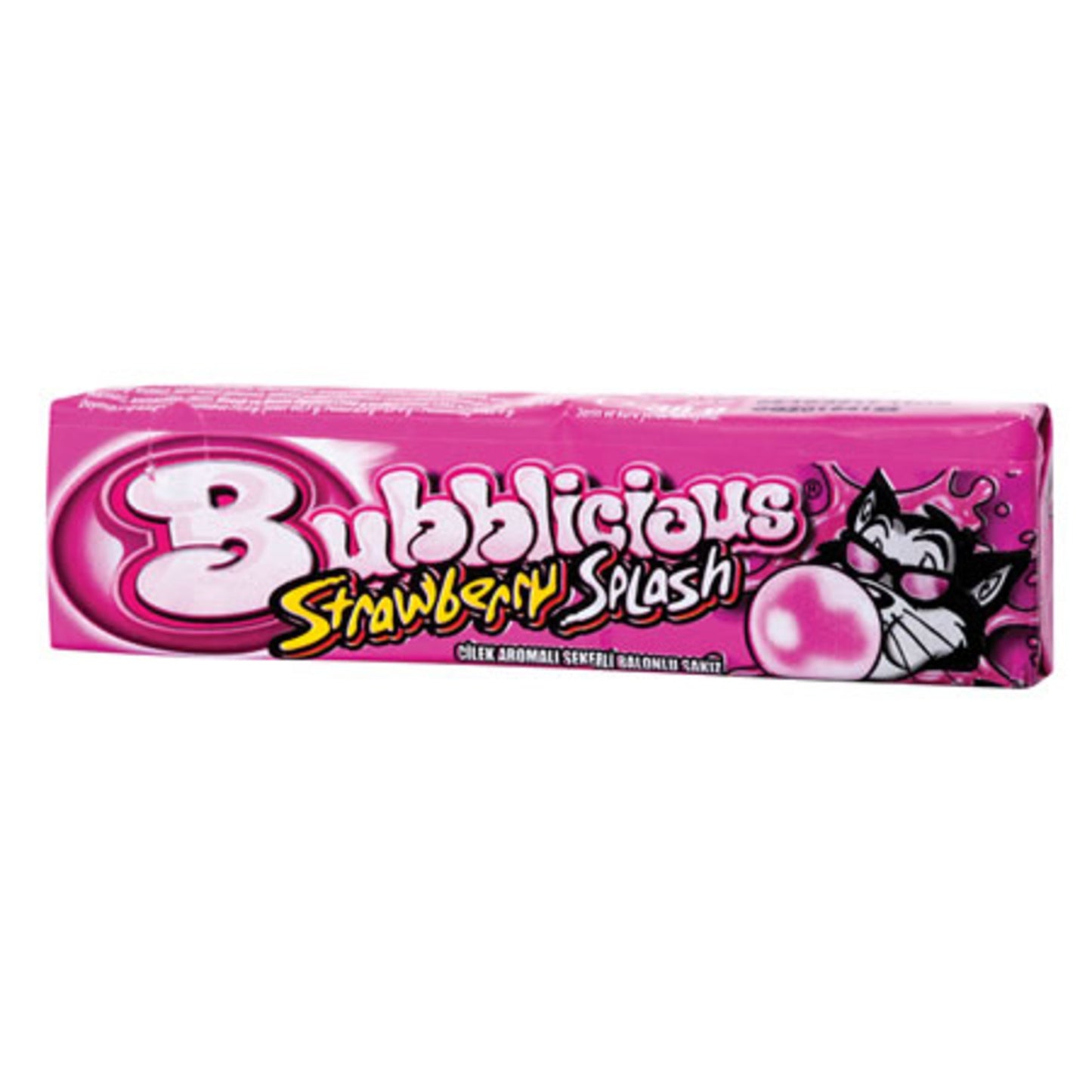Bubblicious Strawberry Gum (Çilek Sakız) 38 G