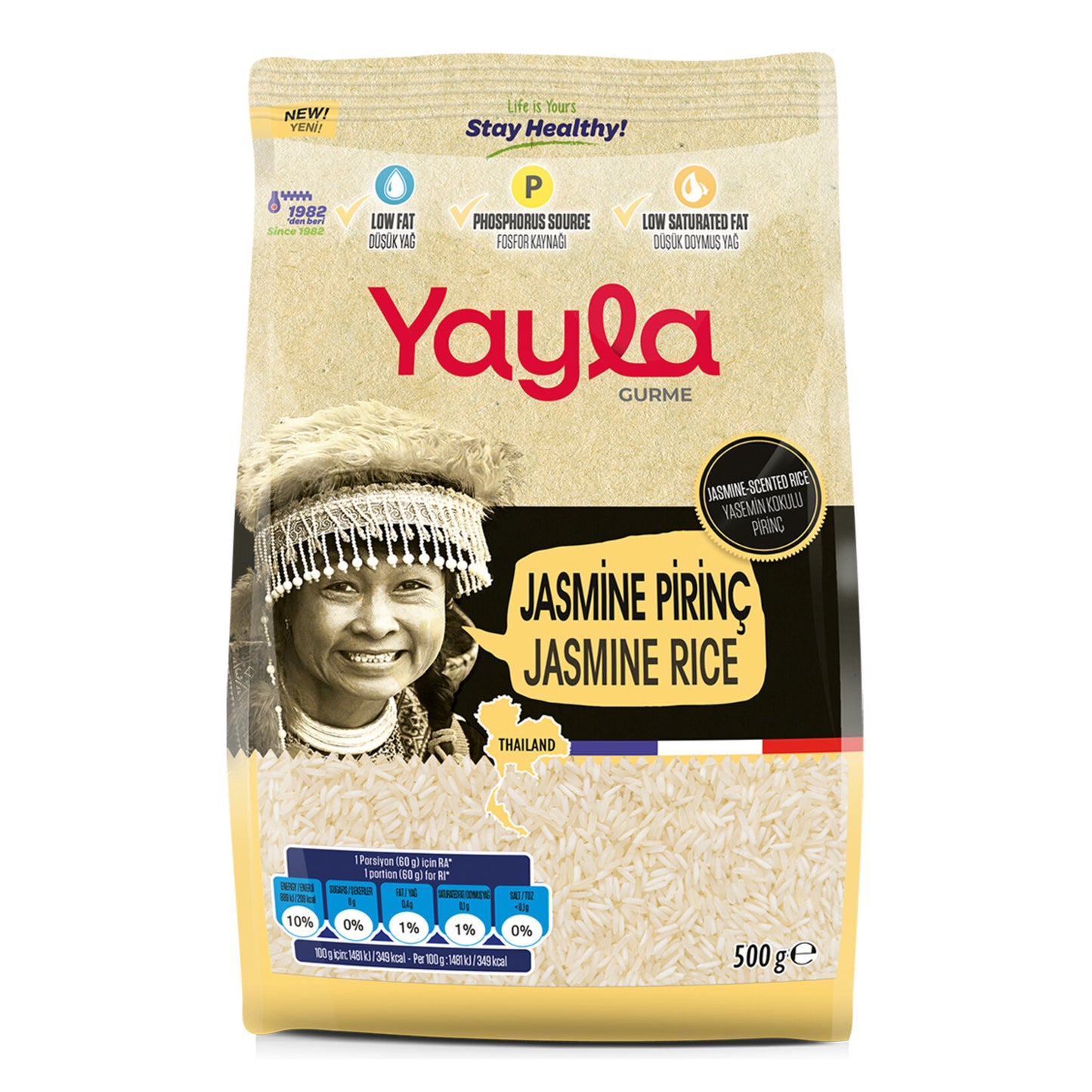 Yayla Gurme Jasmine Pirinç 500 G