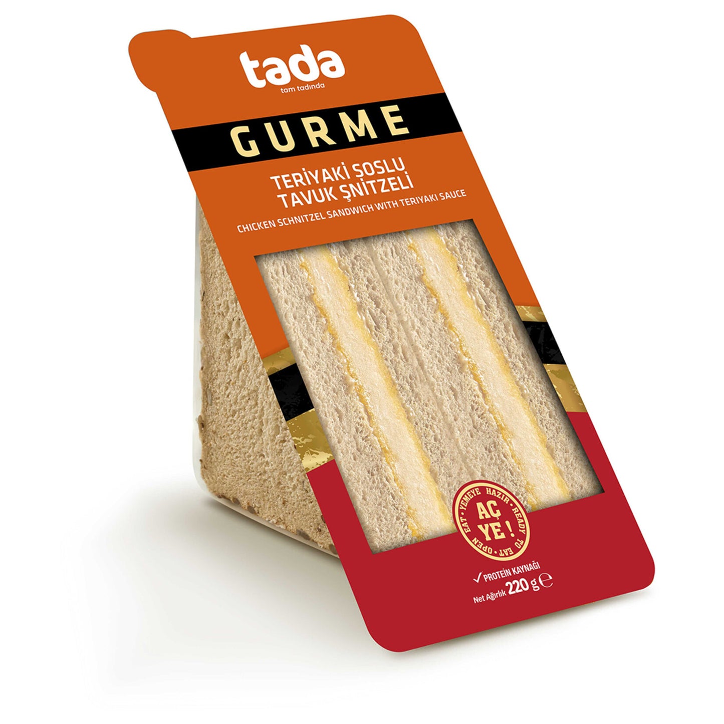Tada Teriyaki Sauce Chicken Schnitzel Sandwich (Tavuk Şinitzelli Sandviç) 220 G
