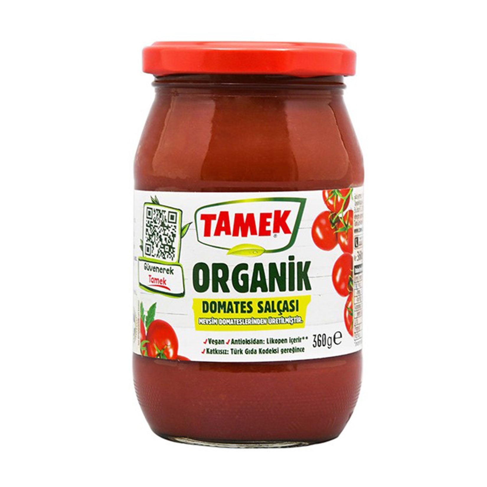 Tamek Organik Domates Salçası 360 G