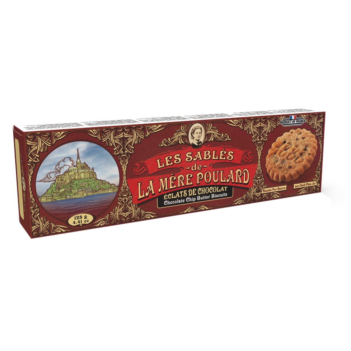 La Mere Poulard Dark Chocolate Biscuit (Bitter Çikolatalı Bisküvi) 125g