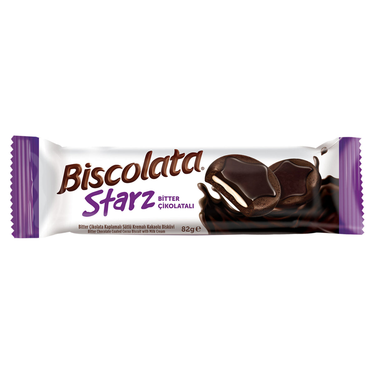 Biscolata Starz Dark Chocolate Cocoa Biscuit 82 G