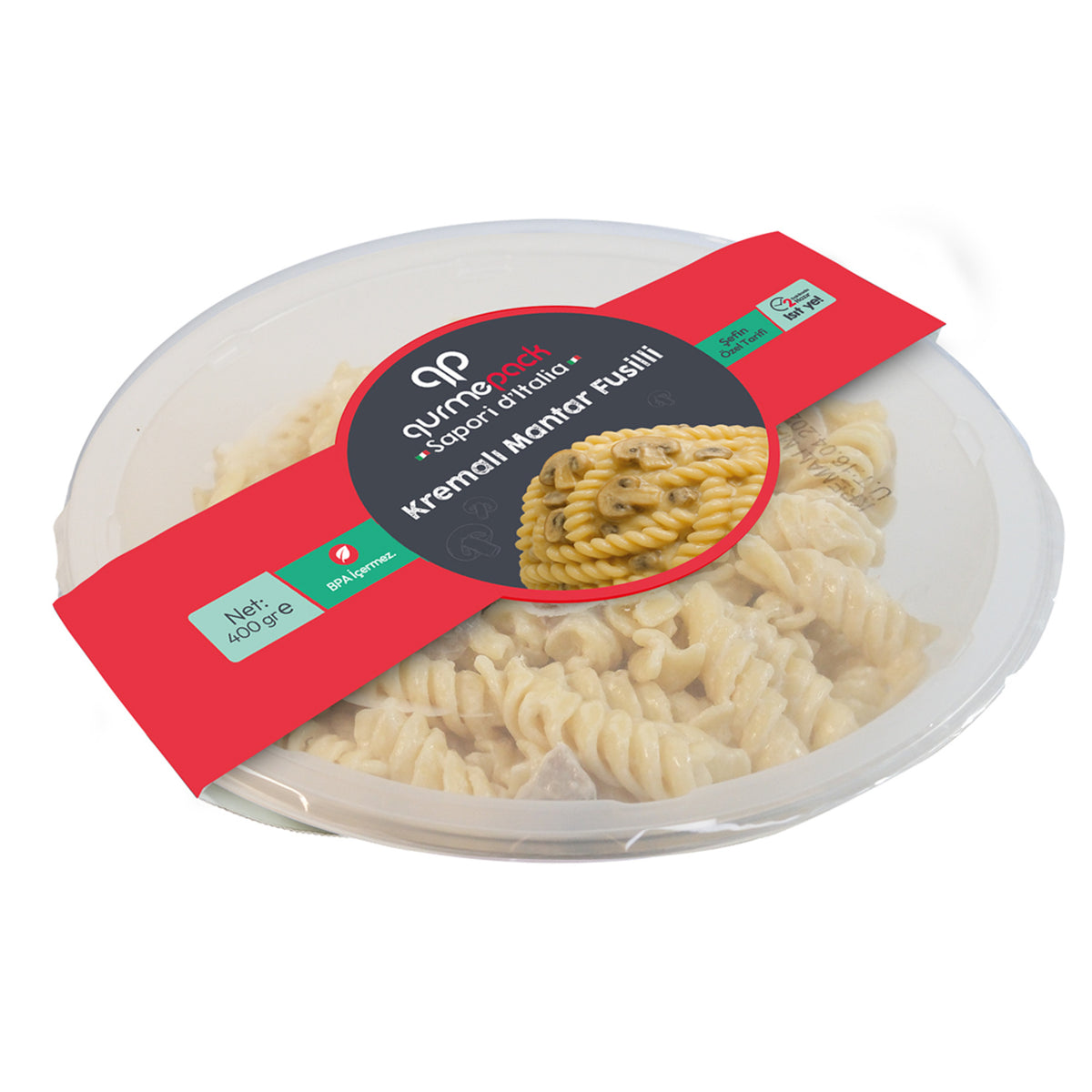 Gurmepack Creamy Mushroom Fusilli (Kremalı Mantarlı Fusilli) 400 G