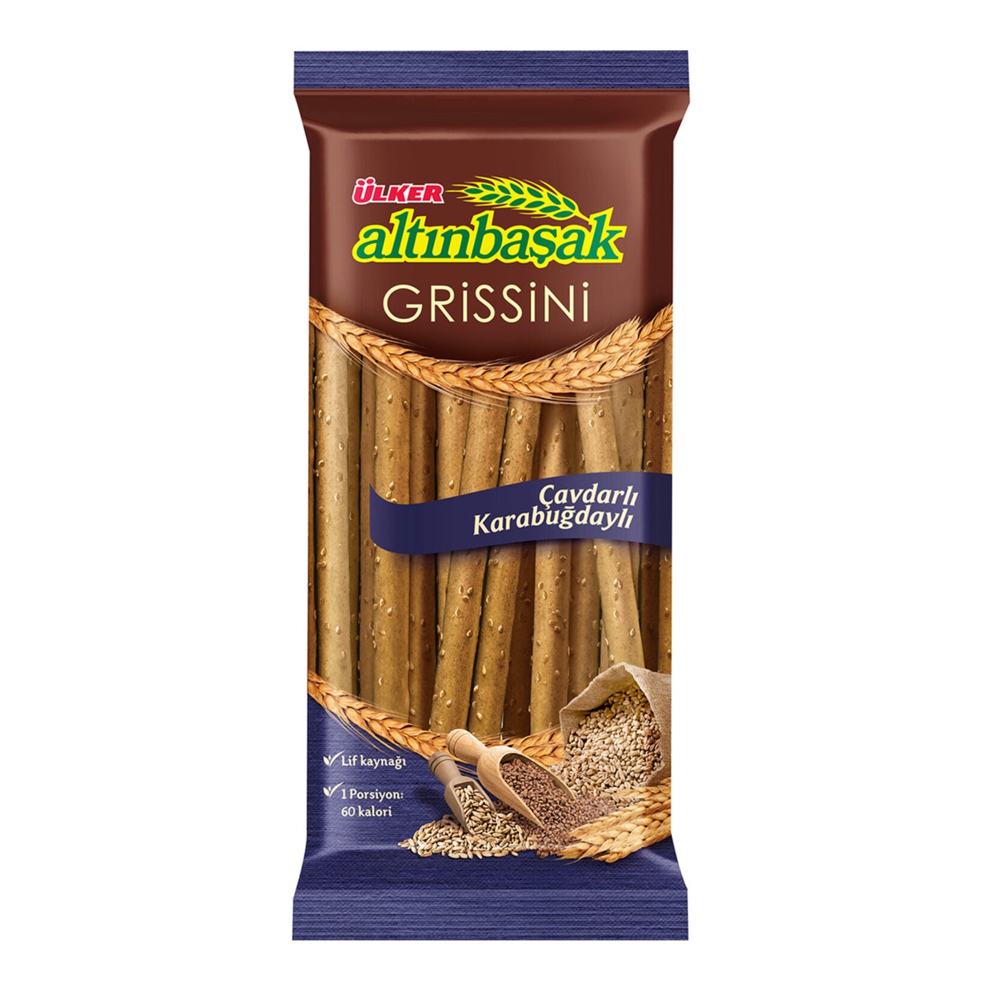 Ülker Altınbaşak Grissini with Rye (Çavdarlı Grissini) 125 G
