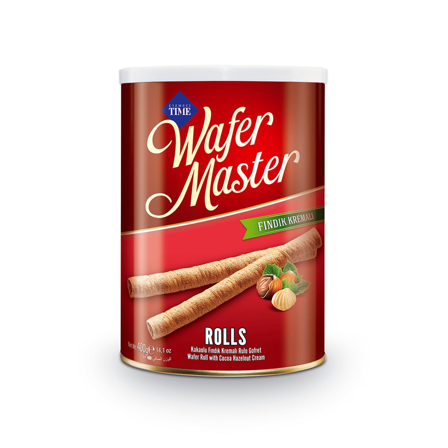 Çizmeci Time Hazelnut Wafer Master Tin 400 G