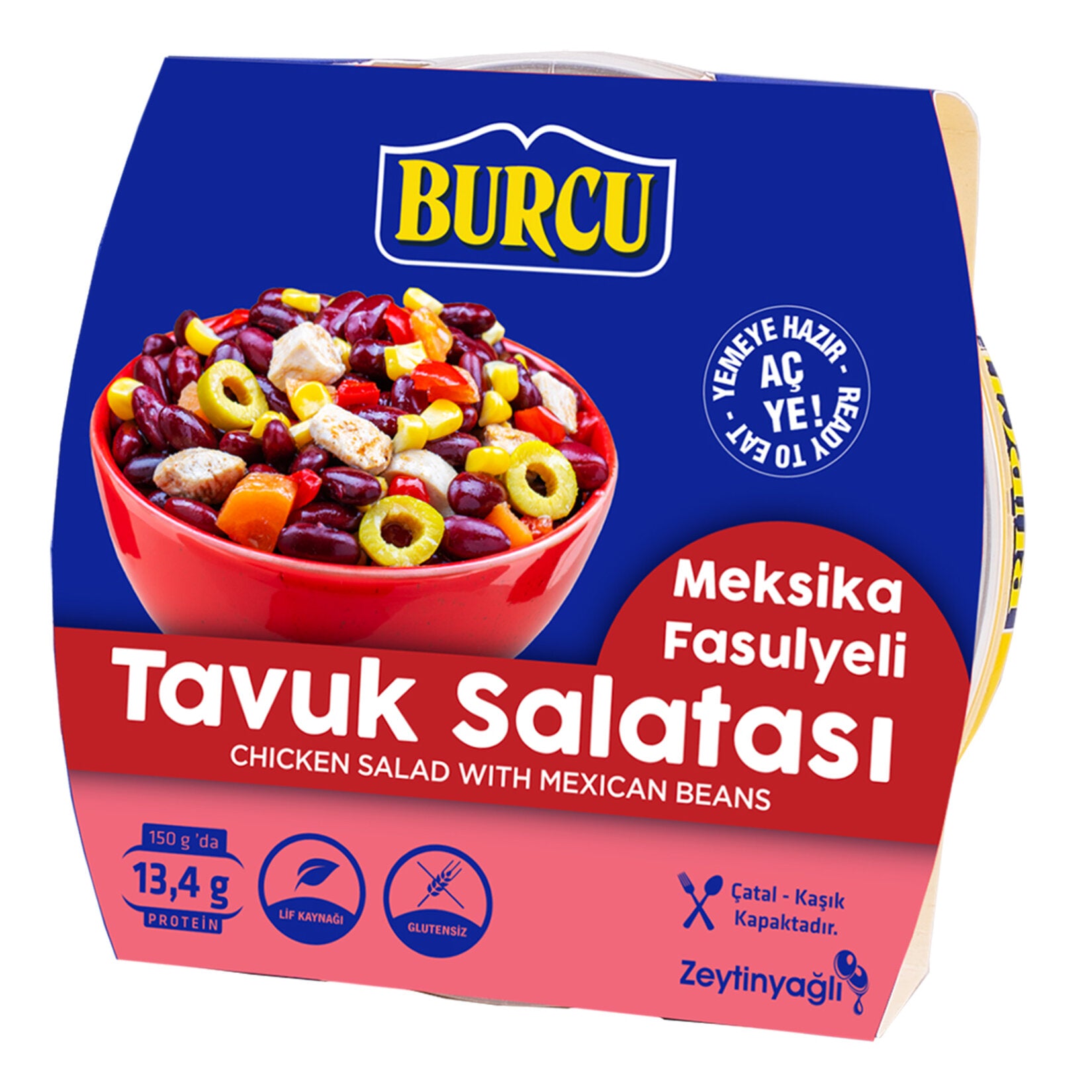 Burcu Chicken Salad with Mexican Beans (Meksika Fasulyeli Tavuk Salatası) 150 G