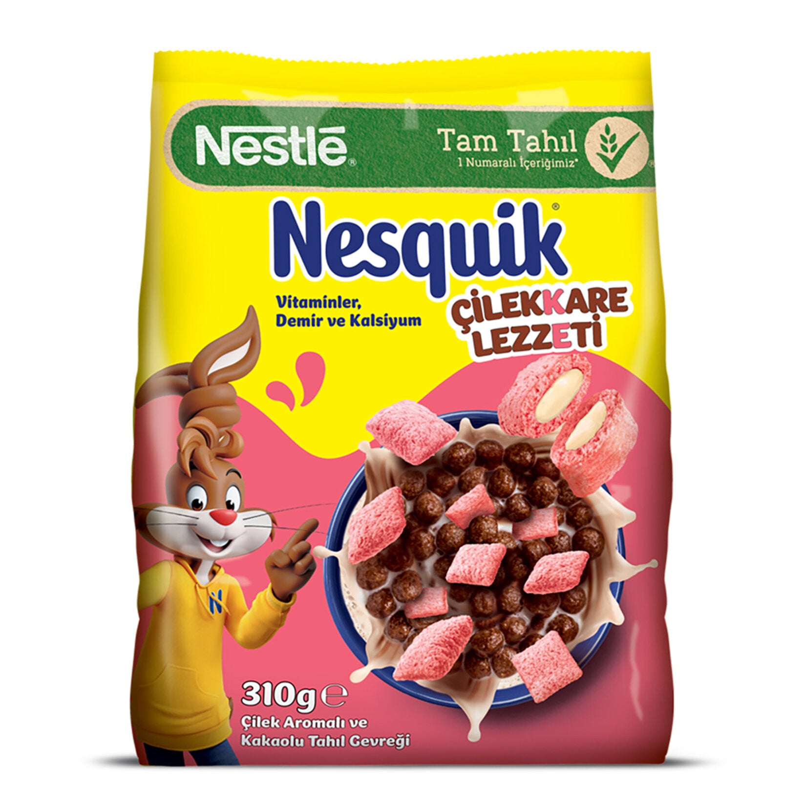 Nesquik Çilekkare Çilek Aromalı Tahıl Gevrek 310G