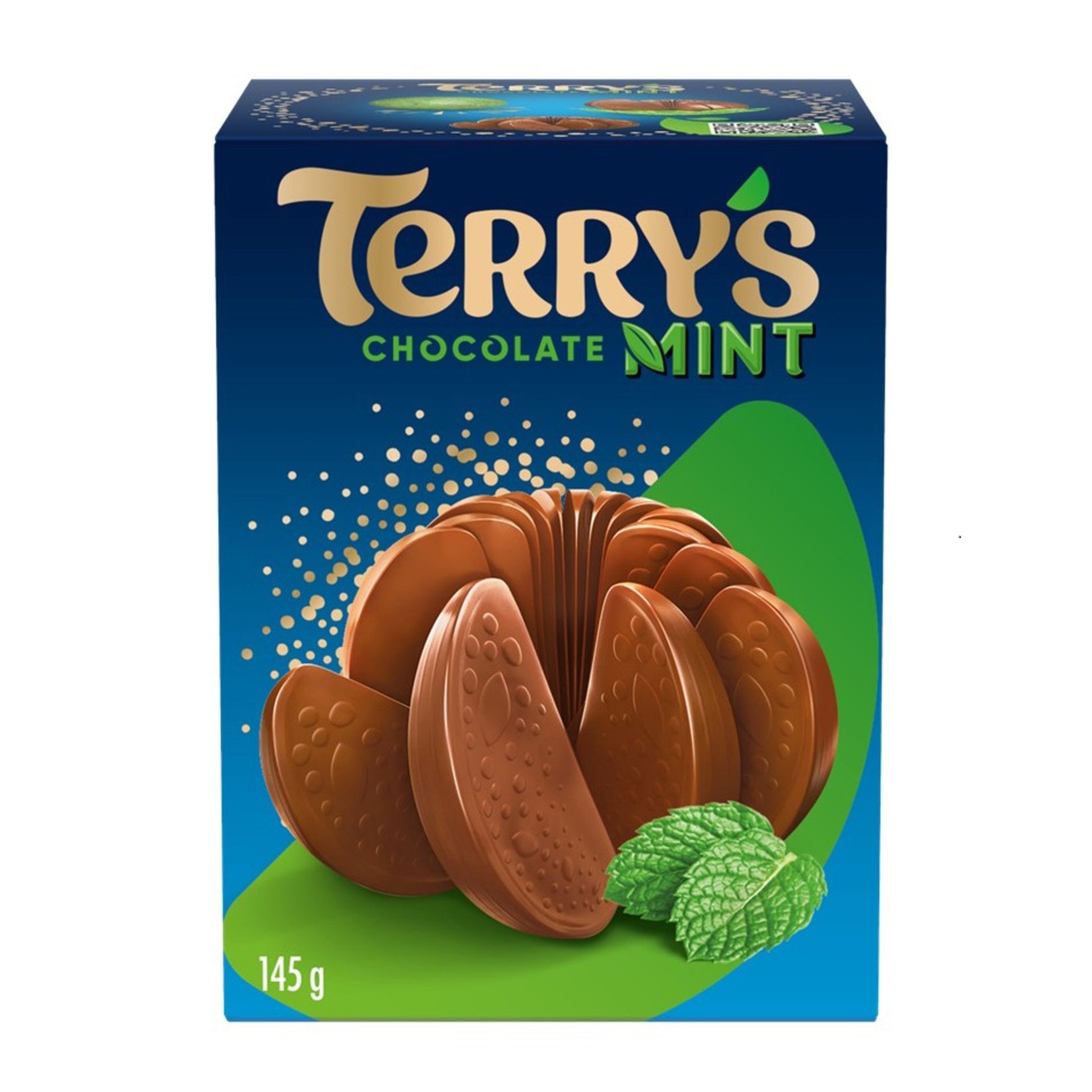 Terry's Ball Mint Flavored Sliced Milk Chocolate (Nane Aromalı Dilimli Sütlü Çikolata) 145 G