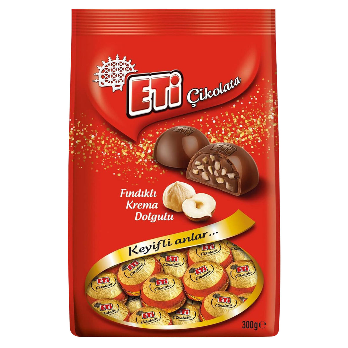 Eti Hazelnut Cream Filled Milk Chocolate 300 G