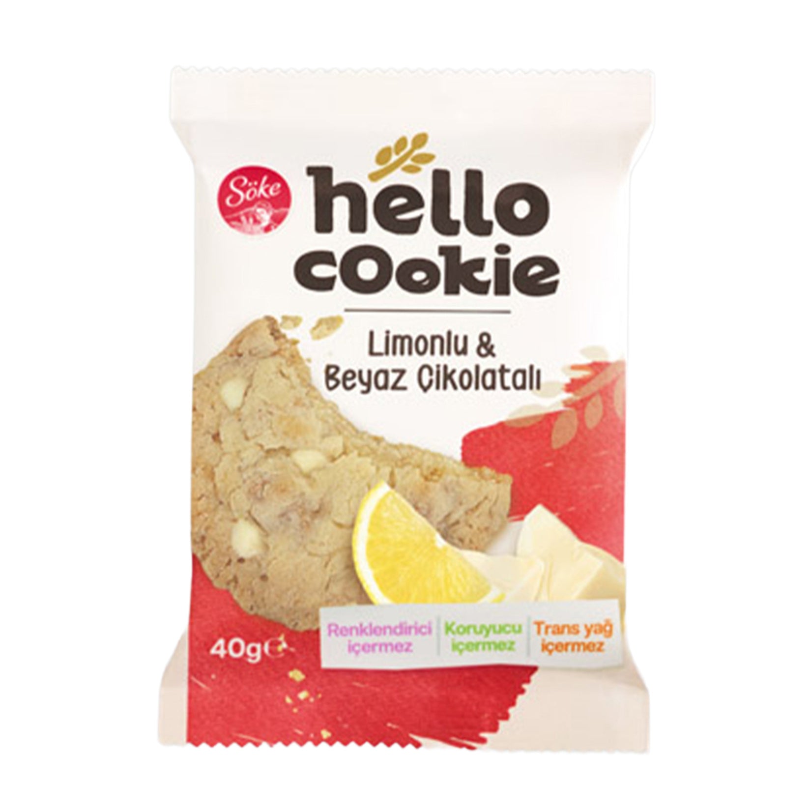 Söke Hello Cookie Lemon & White Chocolate Cookie 40 G