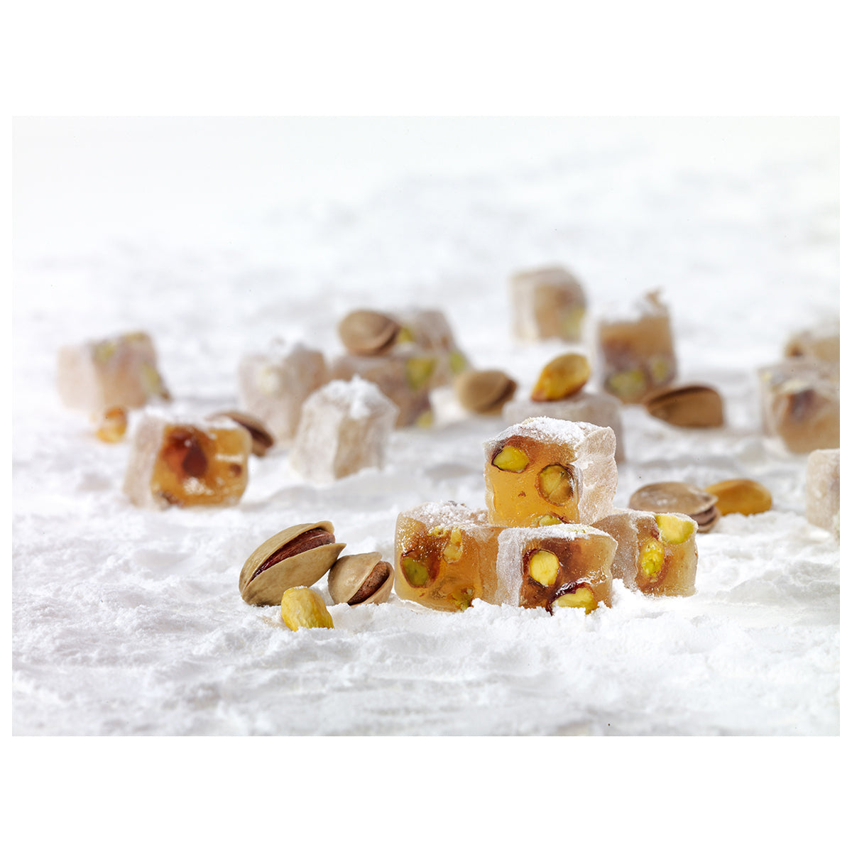 Roasted Pistachio Mini Delight (Kavrulmuş Antep Fıstıklı Mini Lokum) Kg