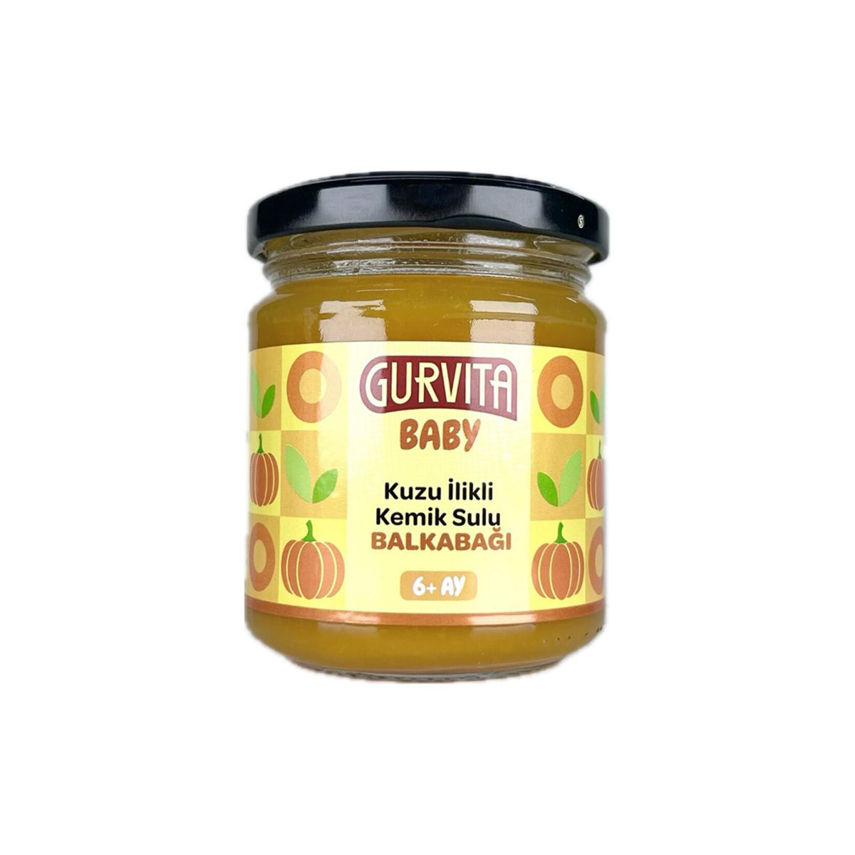 Gurvita Baby Lamb Bone Broth Pumpkin (Kuzu İlikli Kemik Sulu Balkabağı) 165g