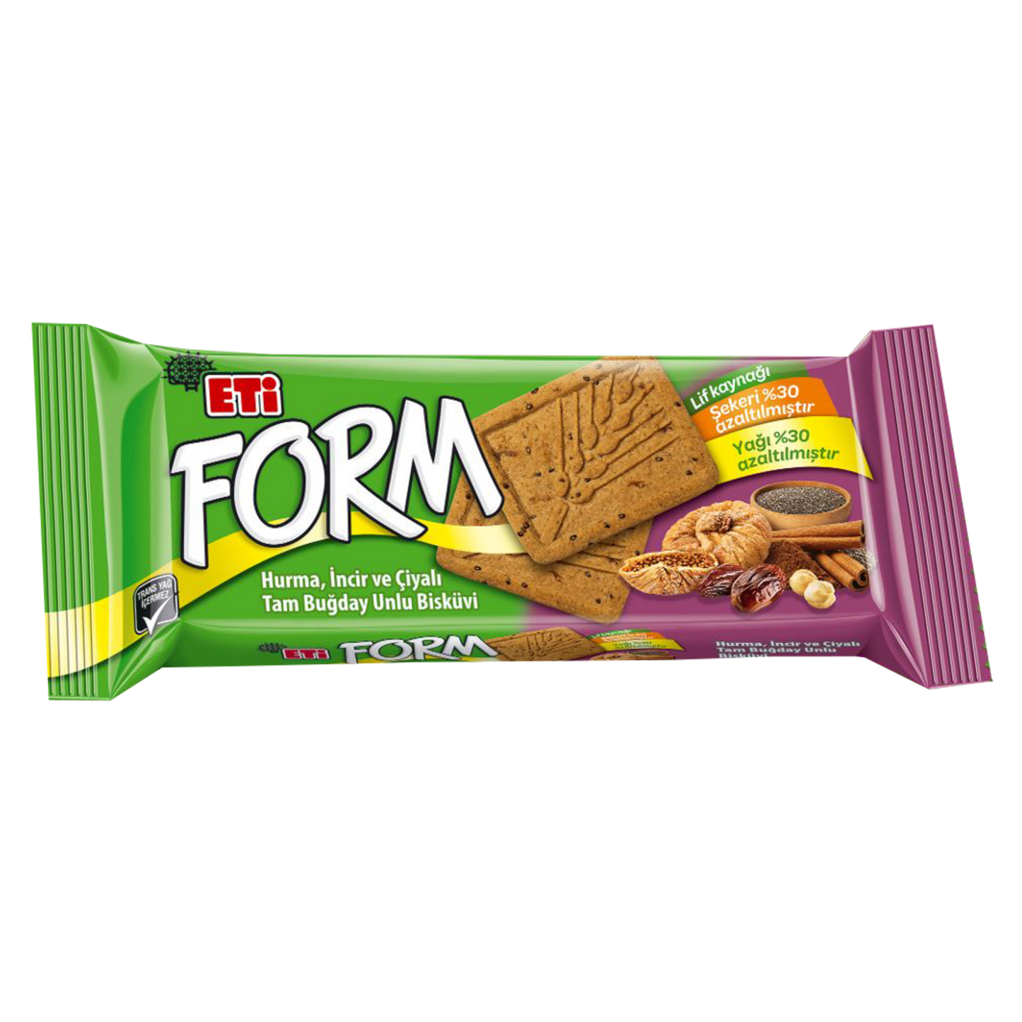Eti Form Hurma İncir ve Çiyalı Tam Buğday Unlu Bisküvi 50 G