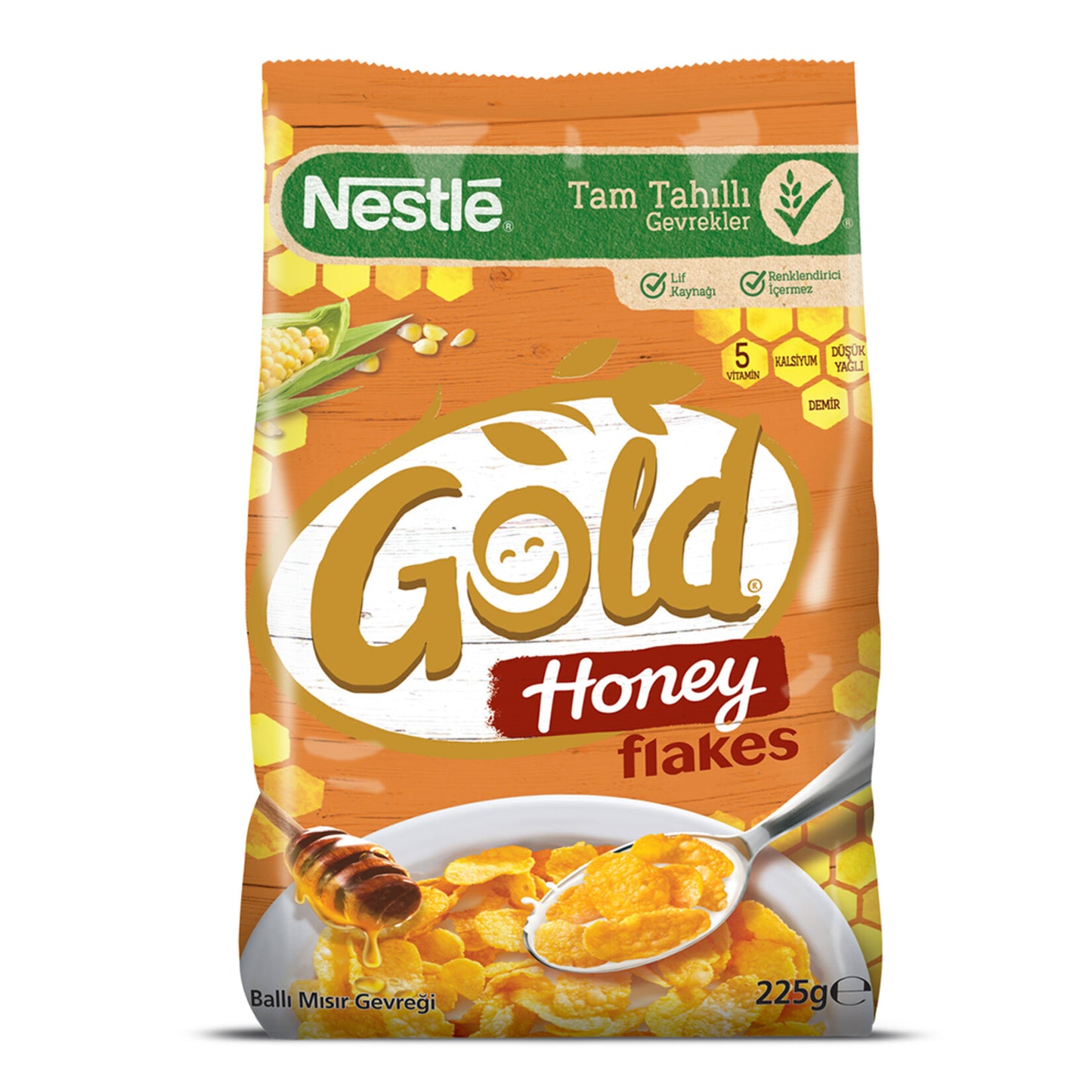 Nestle Gold Honey Flakes Cereal 225 G (Ballı Mısır Gevreği)
