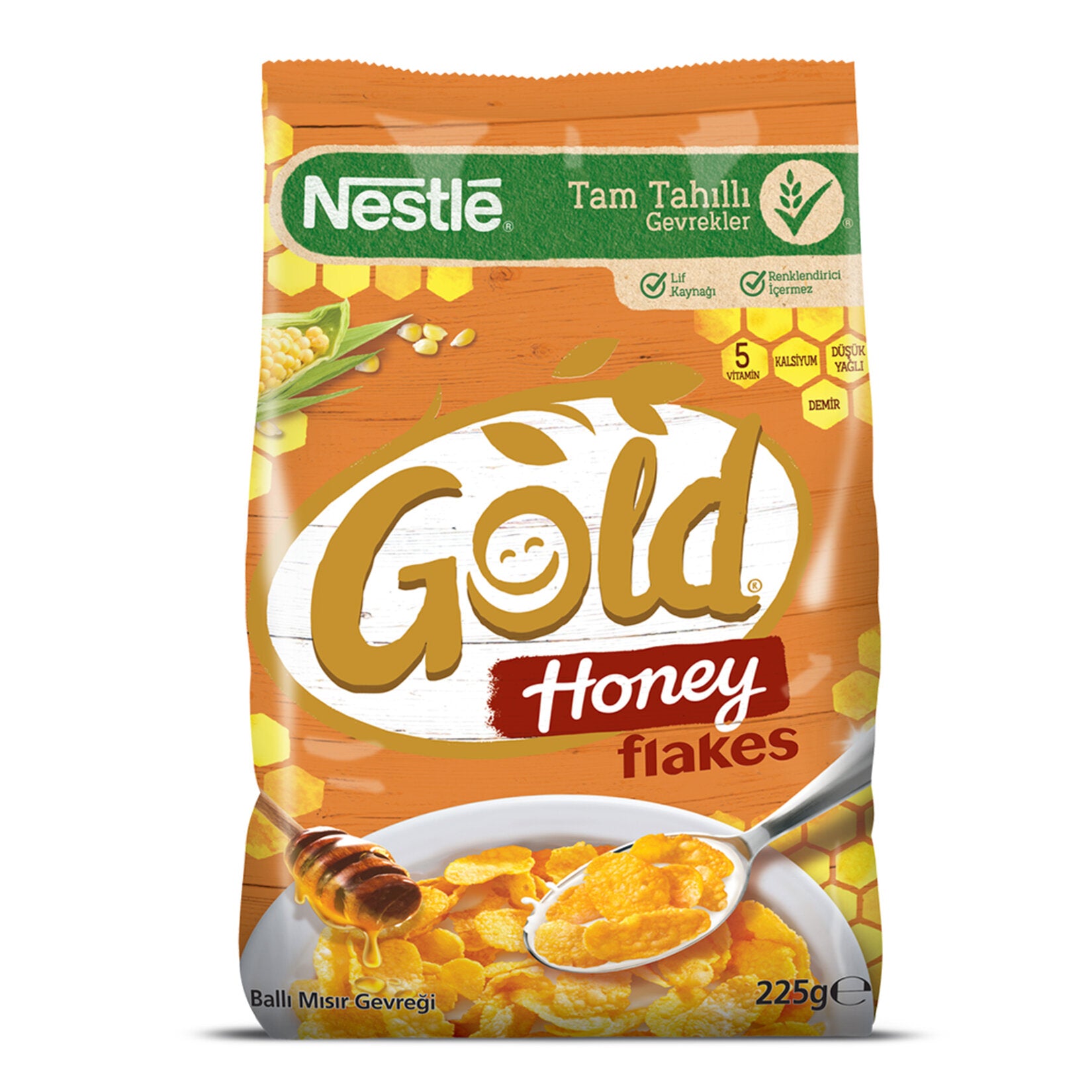 Nestle Gold Honey Flakes Cereal 225 G (Ballı Mısır Gevreği)