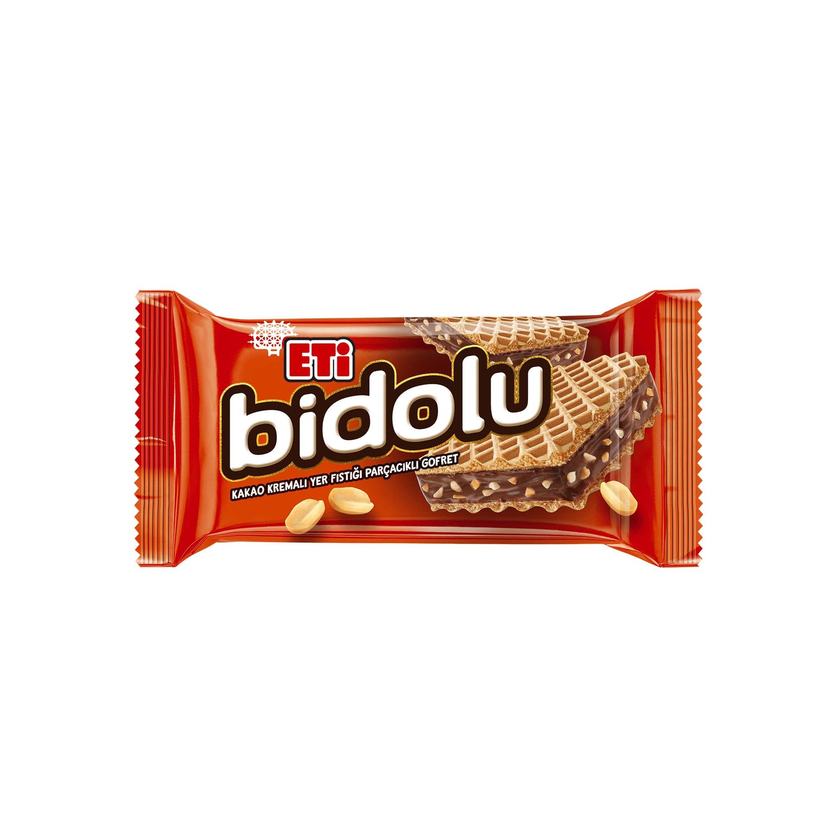 Eti Bidolu Cocoa Cream Peanut Crunch Wafer (Kakao Kremalı Yer Fıstığı Parçacıklı Gofret) 36 g