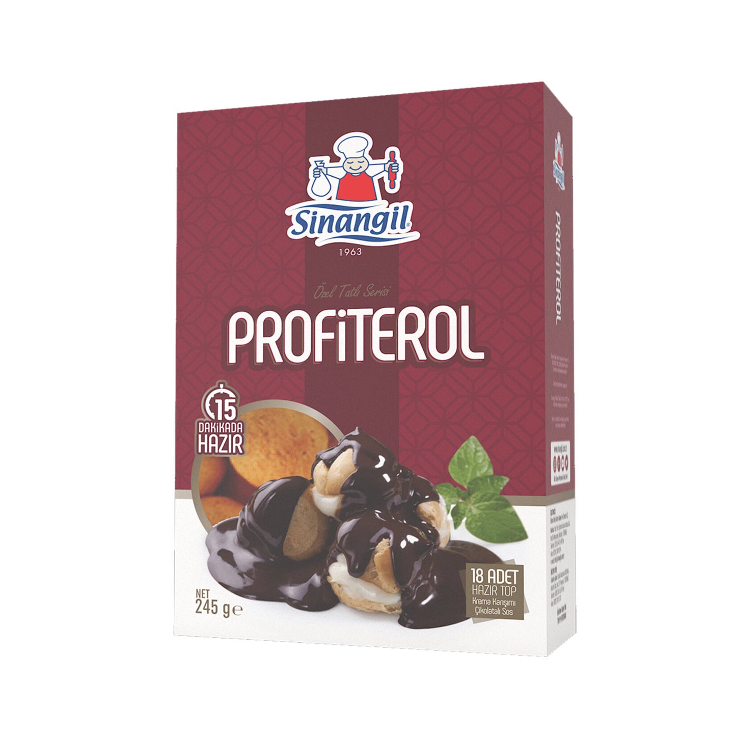 Sinangil Profiterole (Profiterol) 18 Pieces 245g