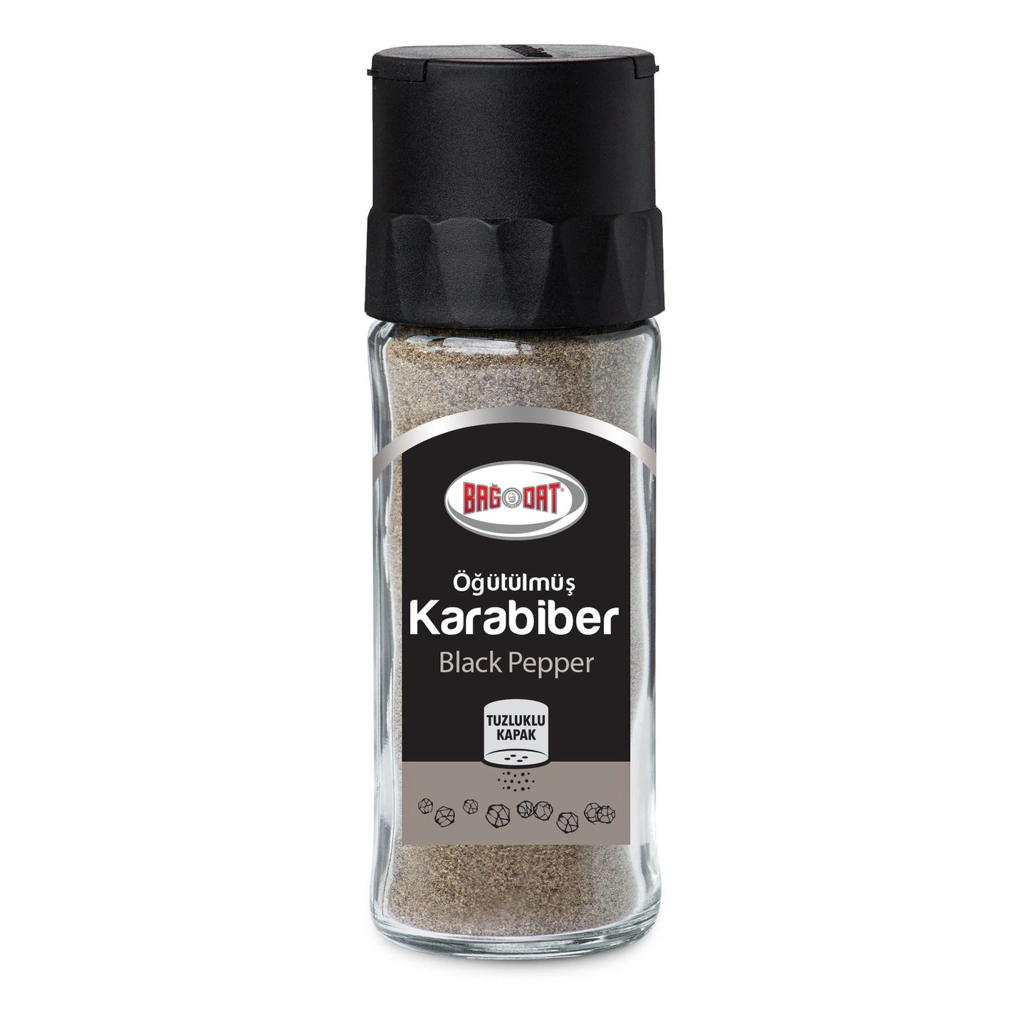 Bağdat Ground Black Pepper in Glass Shaker (Öğütülmüş Karabiber) 55 G