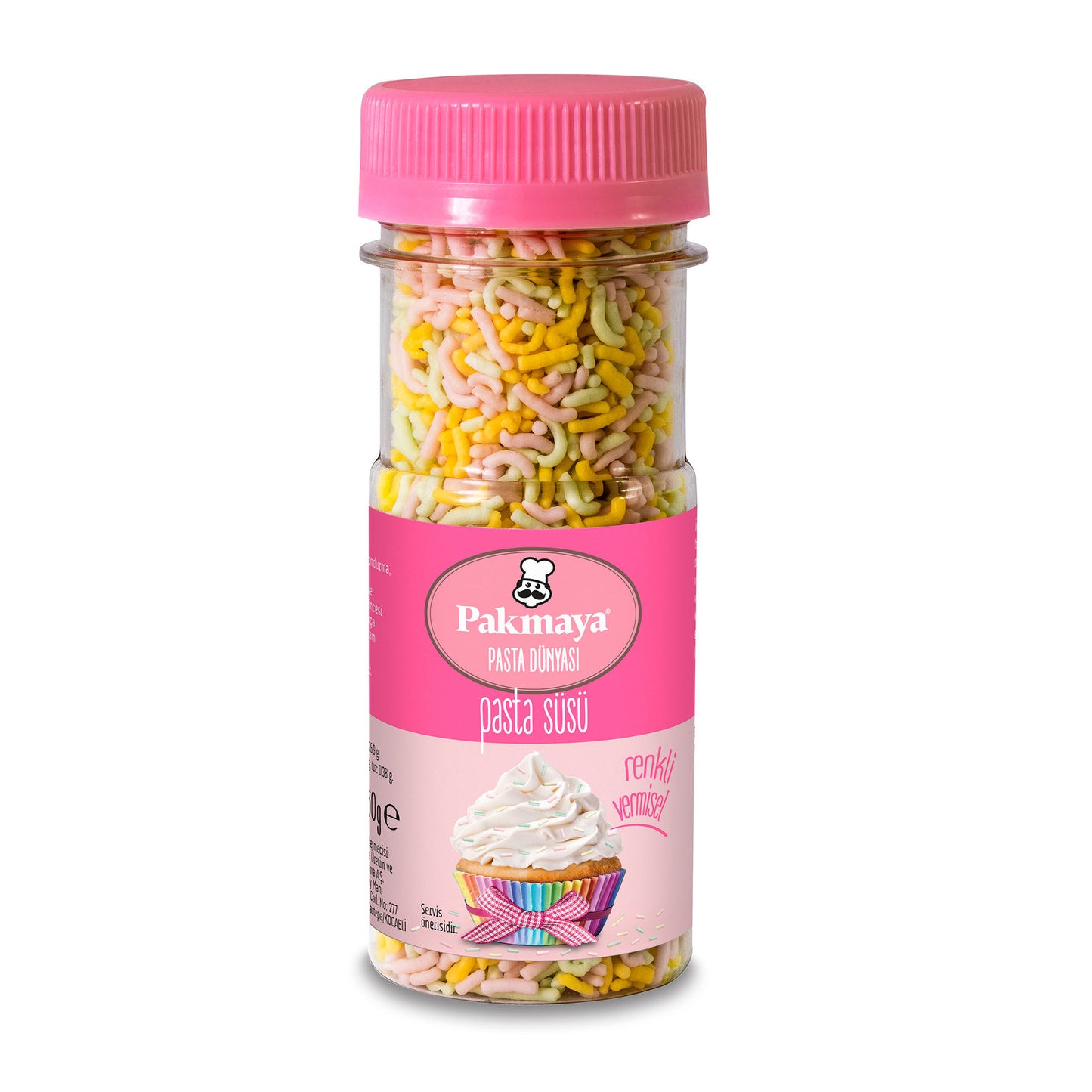 Pakmaya Lemon Raspberry Mint Flavored Kokolin Vermisel (Limon Frambuaz Nane Aromalı Kokolin Vermisel) 50g