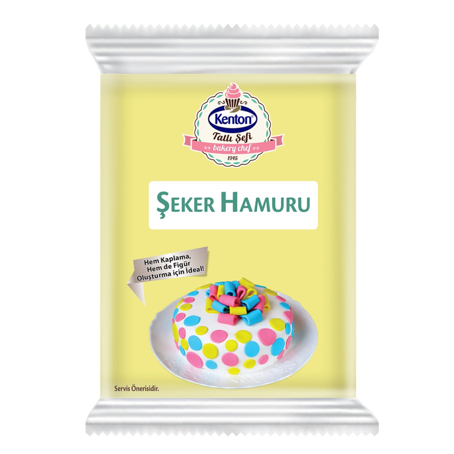Kenton Sweet Chef Yellow Fondant (Tatlı Şefi Şeker Hamuru Sarı) 200g