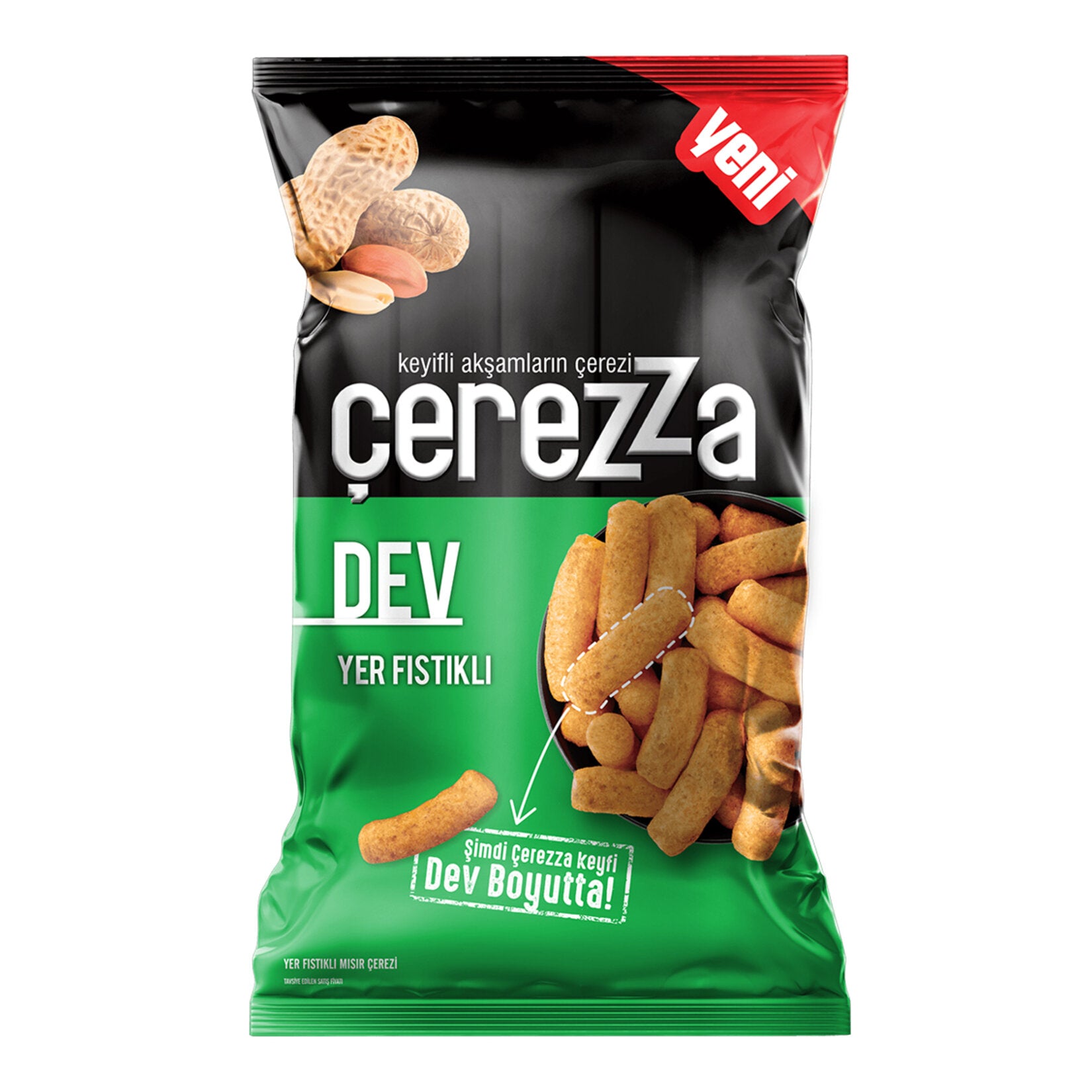 Çerezza Giant Peanut Corn Snack Party Size 145 G