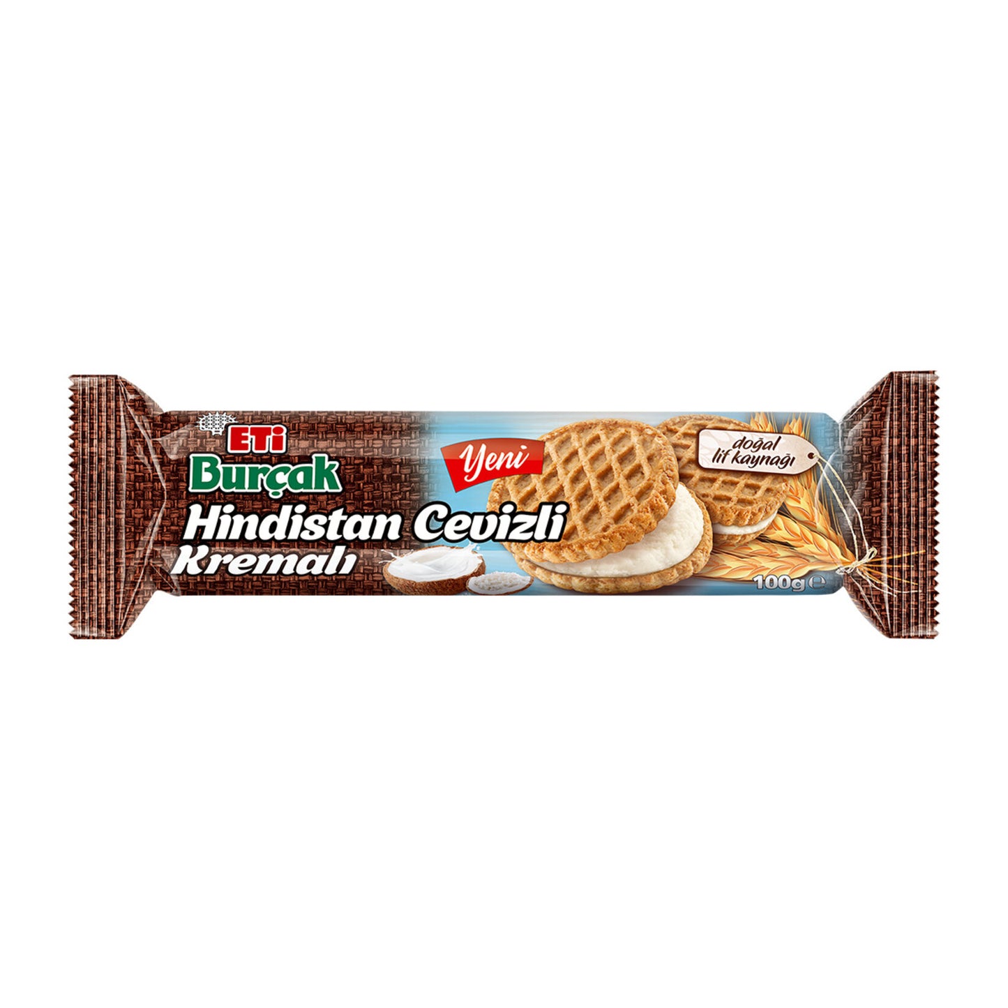 Eti Burçak Coconut Cream Oat Biscuit 100 G