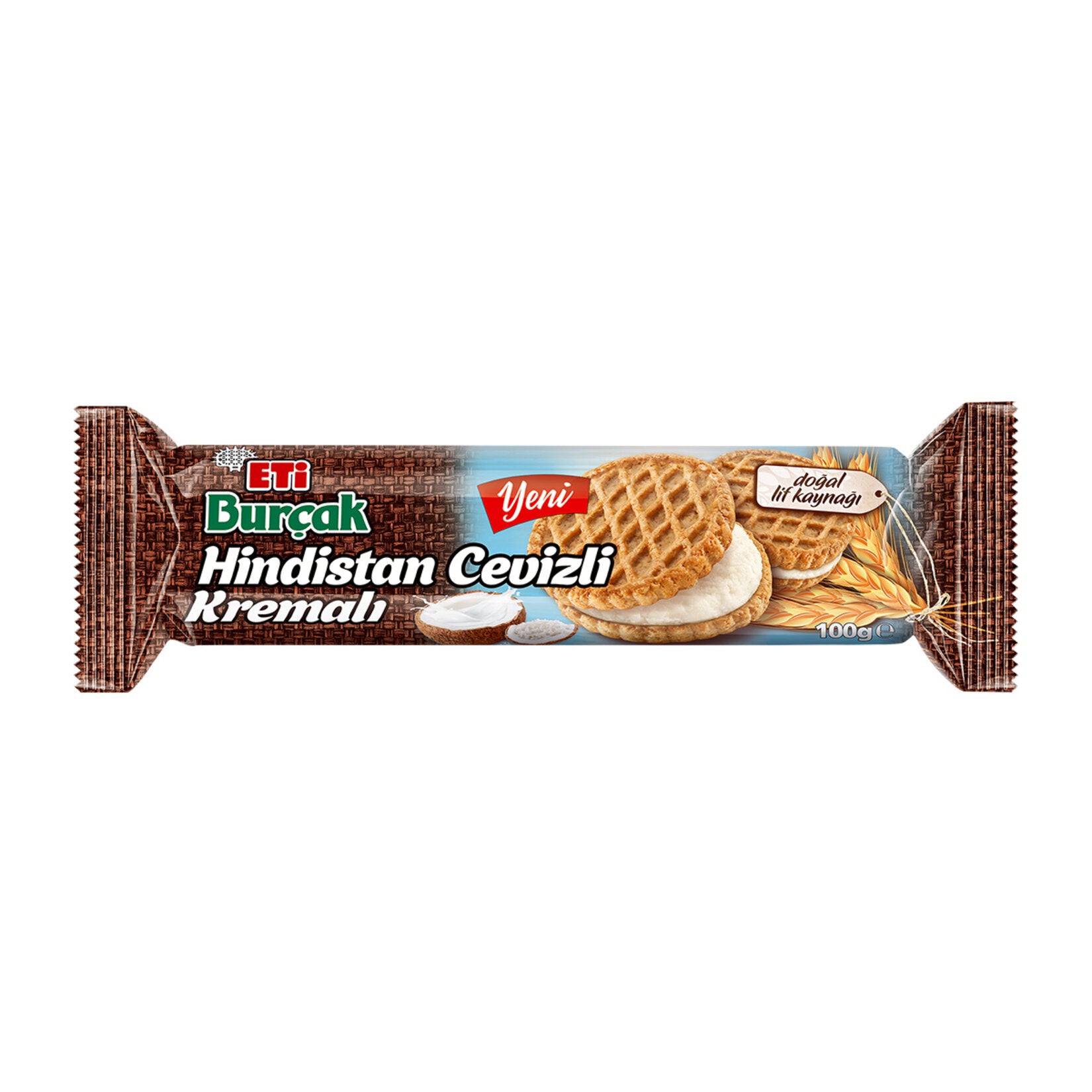 Eti Burçak Coconut Cream Oat Biscuit 100 G