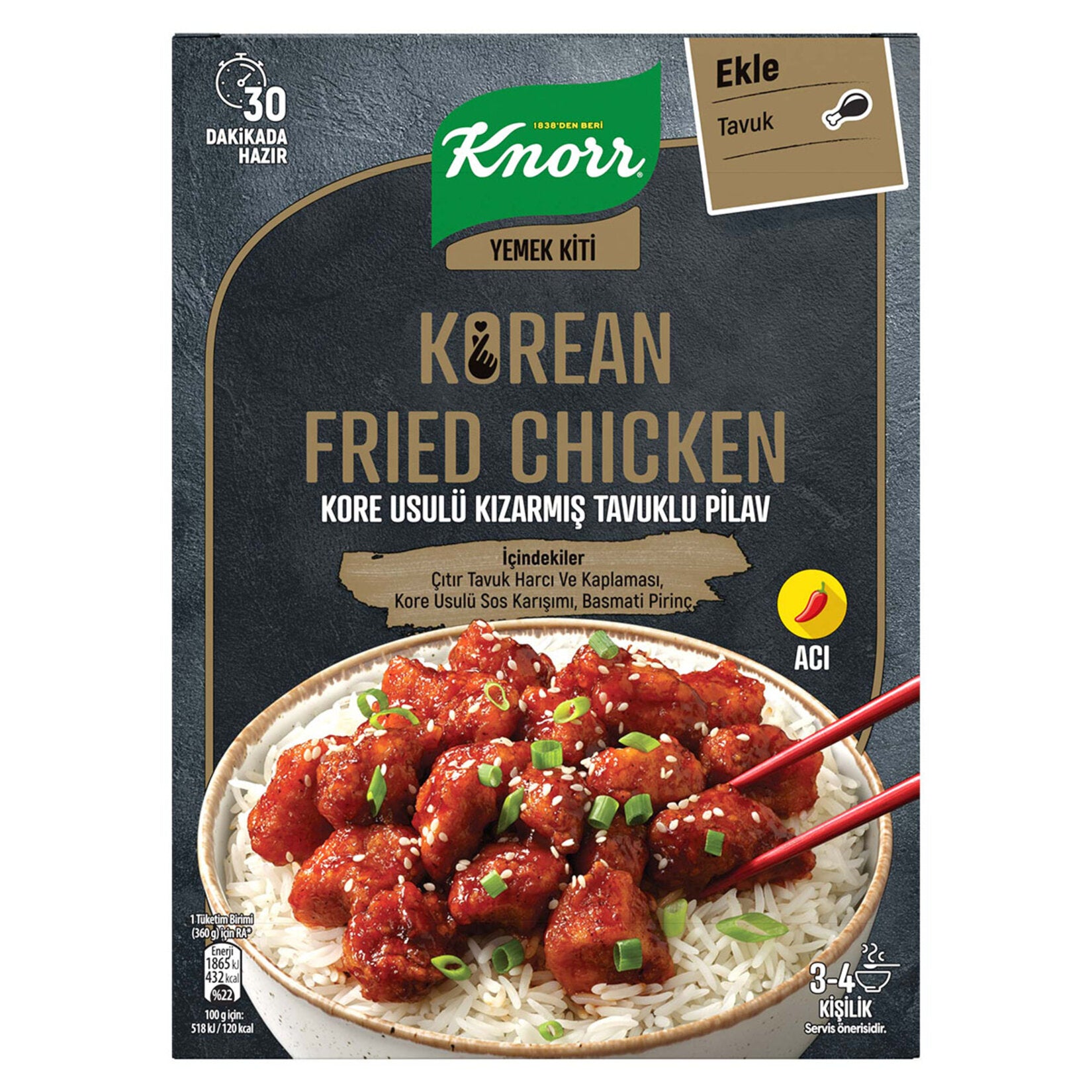 Knorr Yemek Kiti Kore Usülü Tavuklu Pilav 370 G