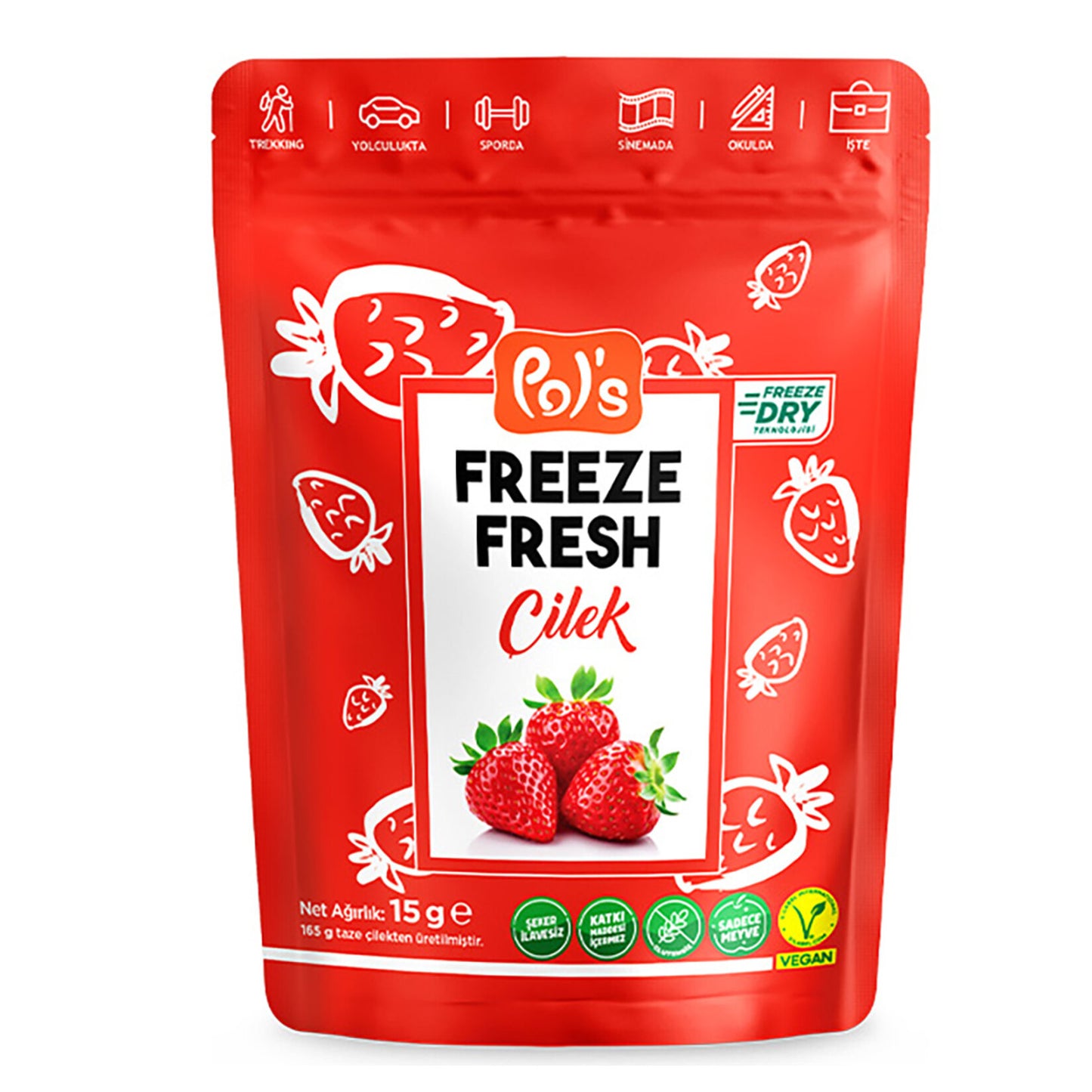 Pol's Freeze Fresh Strawberry (Çilek) 15 G