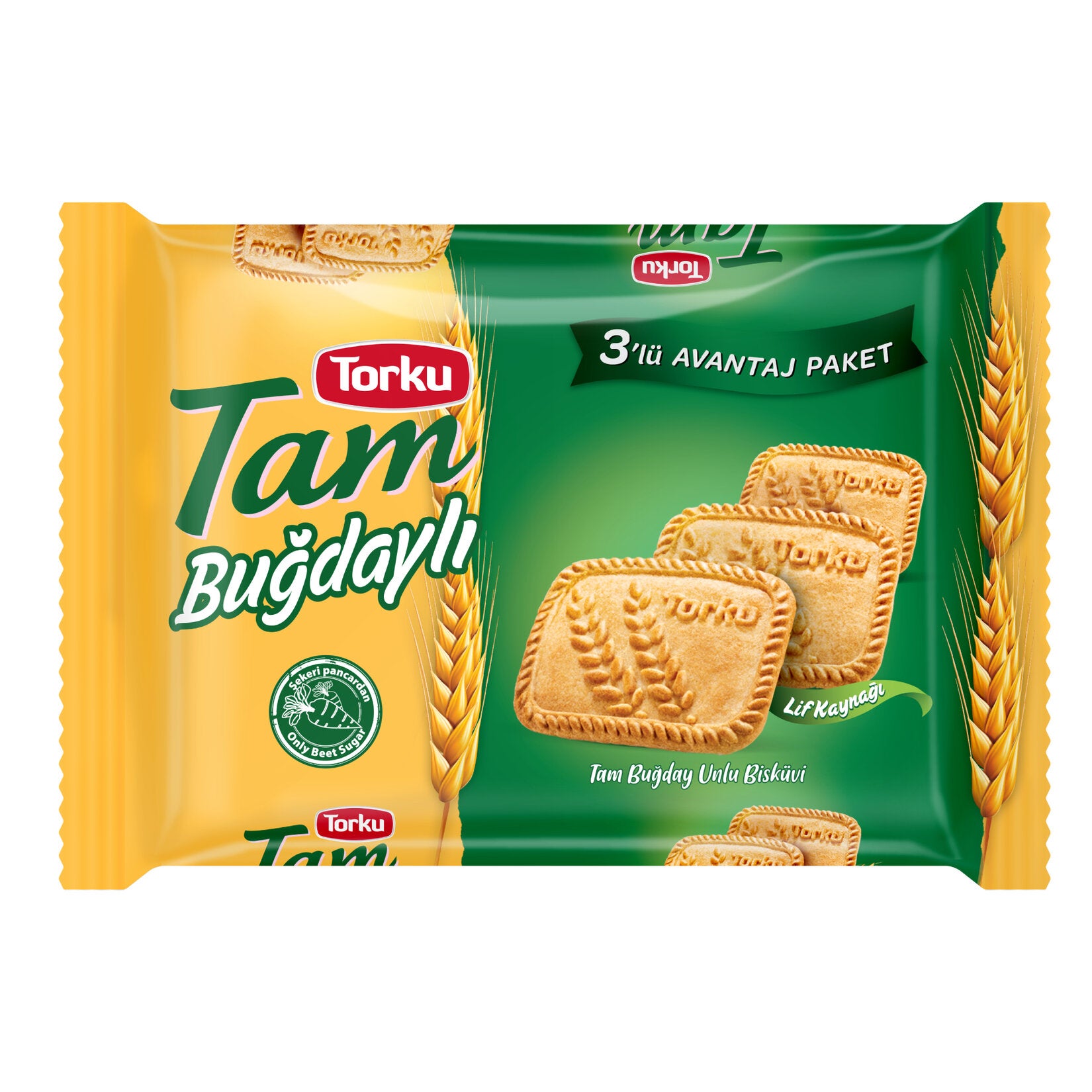Torku Whole Wheat Biscuit (Tam Buğdaylı Bisküvi) 393g