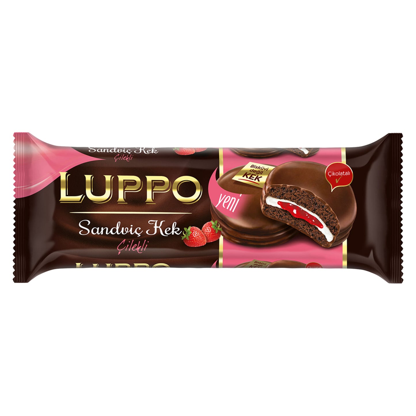 Luppo Strawberry Sandwich Cake (Çilekli Sandviç Kek) 182 G