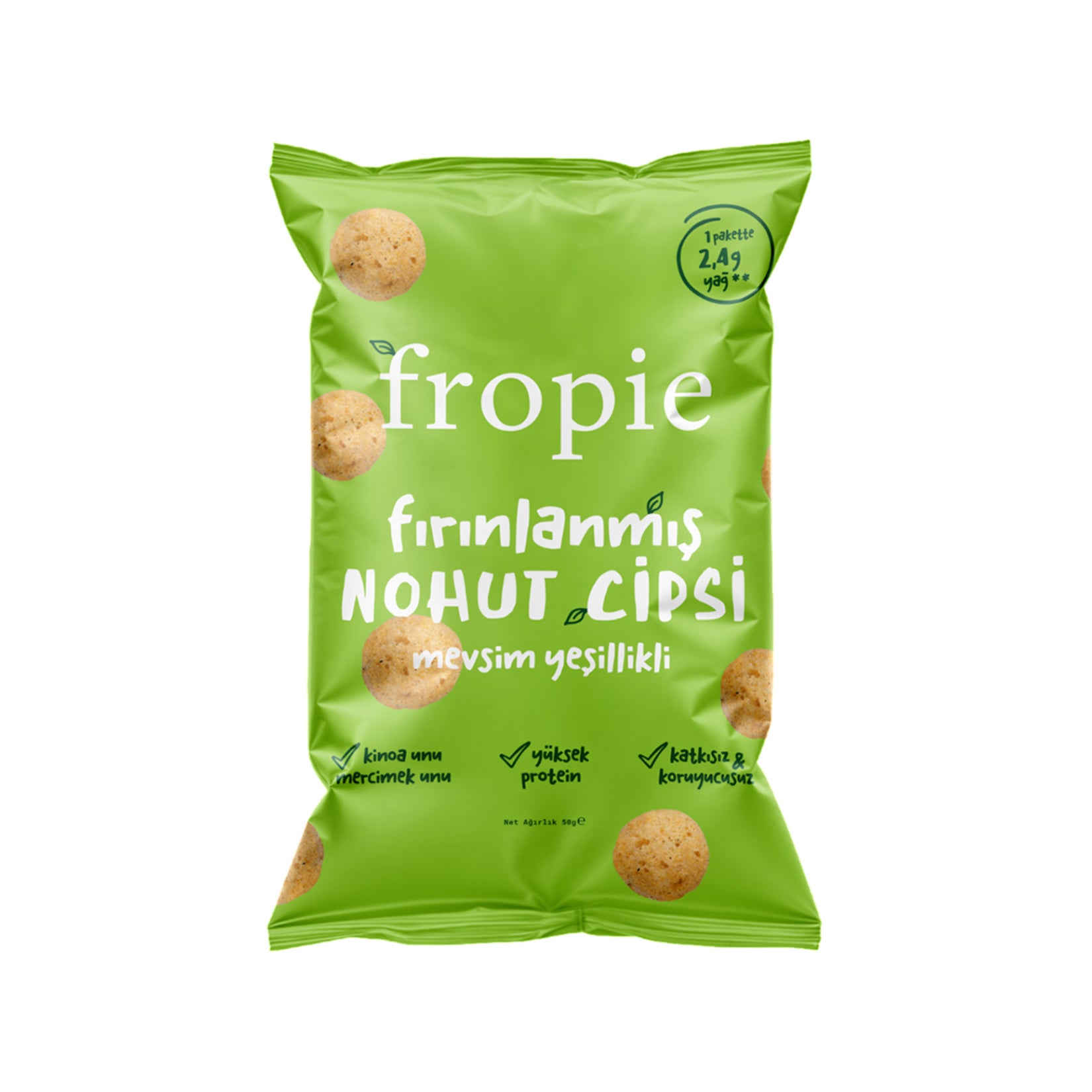 Fropie Fırınlanmış Nohut Cipsi Mevsim Yeşillikli 50 G