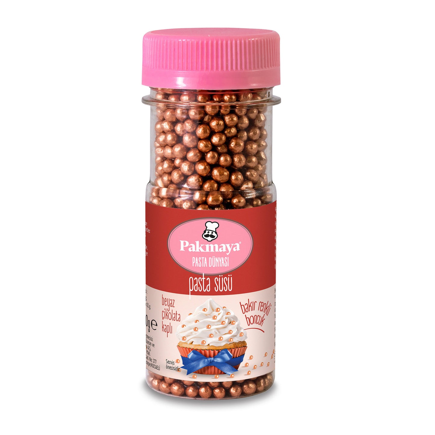 Pakmaya Pasta Süsü Bakır Boncuk Pirinç Patlağı 50 G