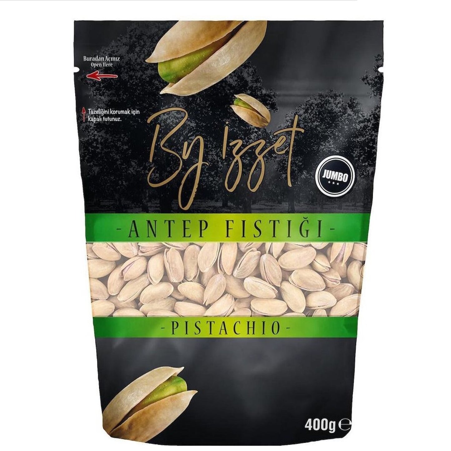 By İzzet Jumbo Pistachios (Antep Fıstığı) 400 G