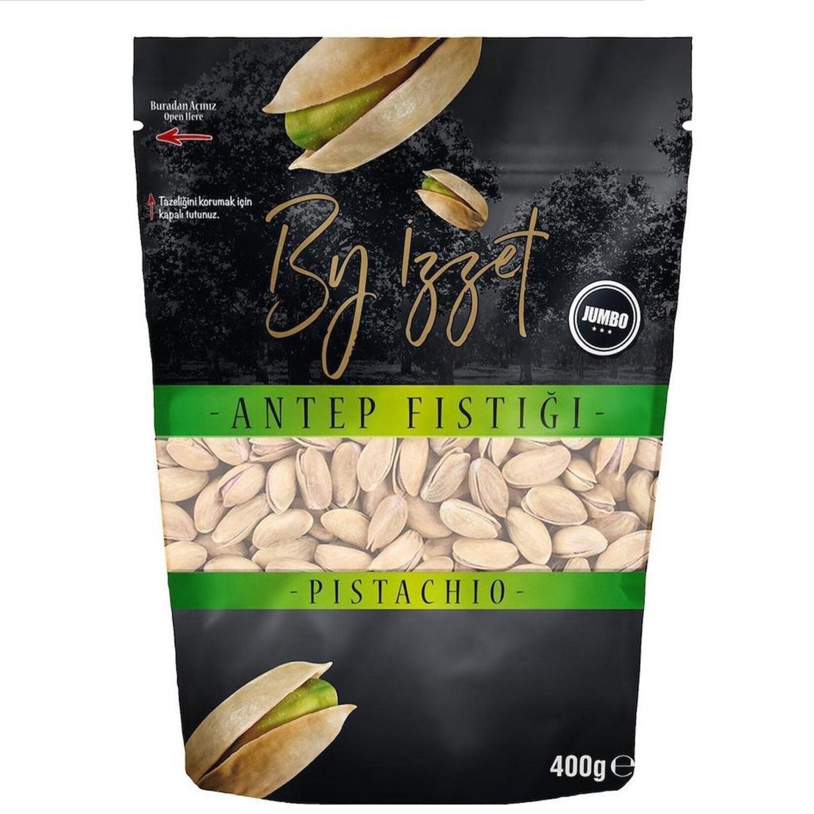 By İzzet Jumbo Pistachios (Antep Fıstığı) 400 G