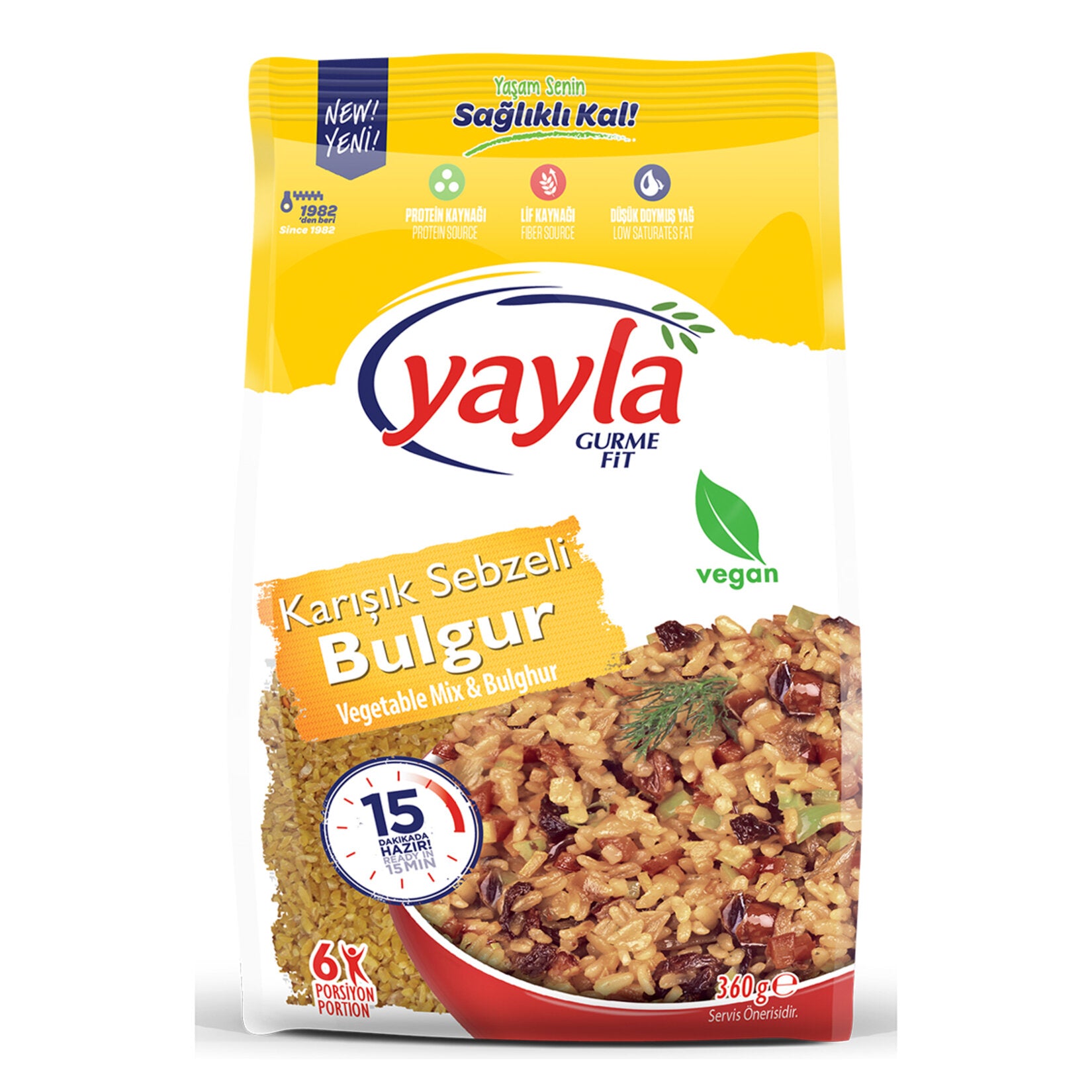 Yayla Gurme Fit Karışık Sebzeli Bulgur 360 G