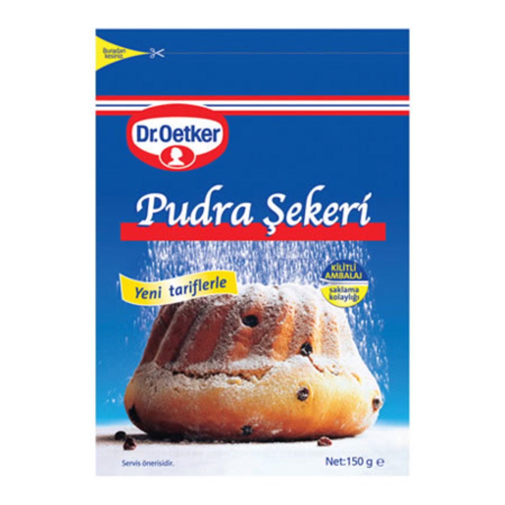 Dr.Oetker Pudra Şekeri Kilitli Ambalaj 150 G