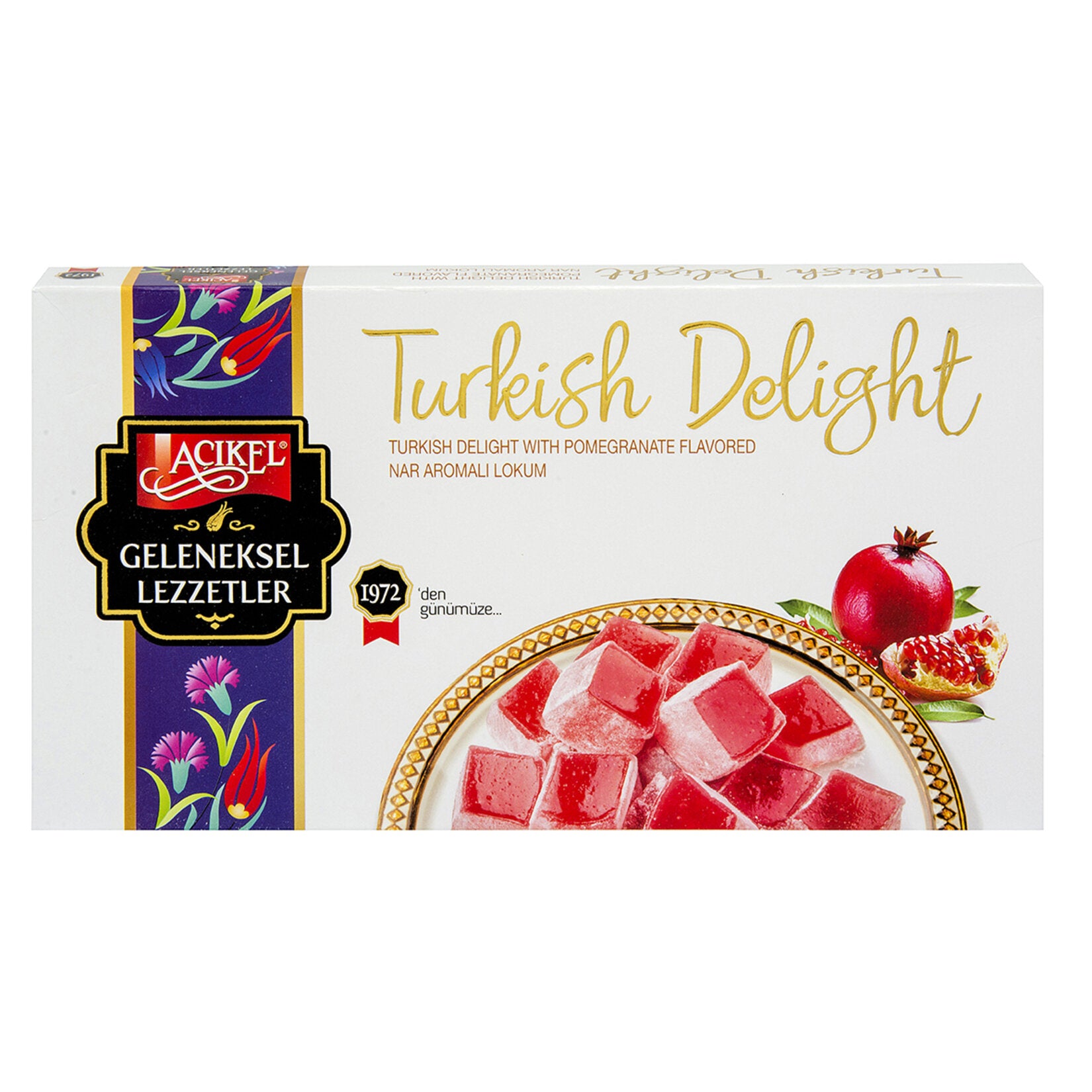 Açıkel Pomegranate Flavored Delight (Nar Aromalı Lokum) 275g