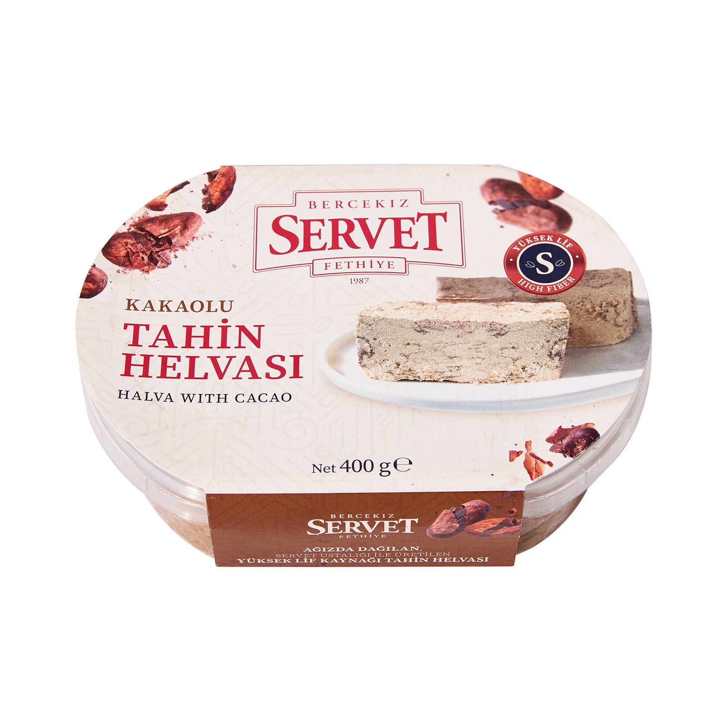 Servet Şekerleme Kakaolu Tahin Helvası 400 G