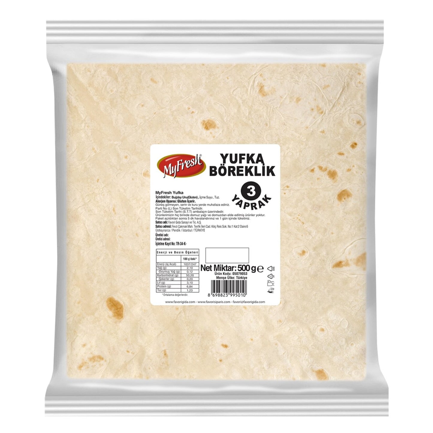 Günlük Yufka El Açması 500 G