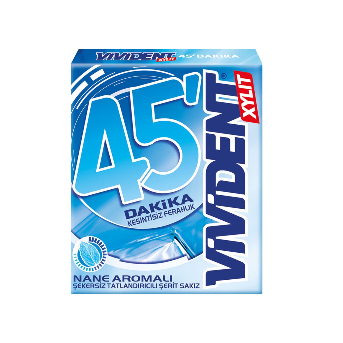Vivident Strip Gum (Şerit Sakız) 45 Minutes 33g