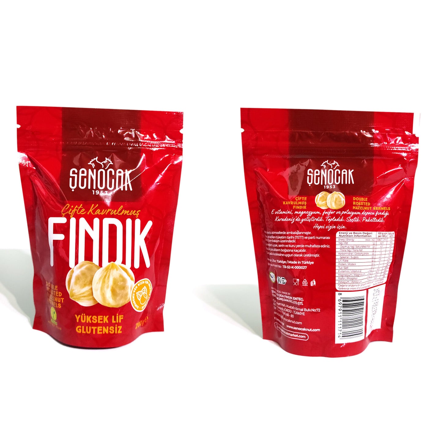 Şenocak Double Roasted Hazelnuts 200 G