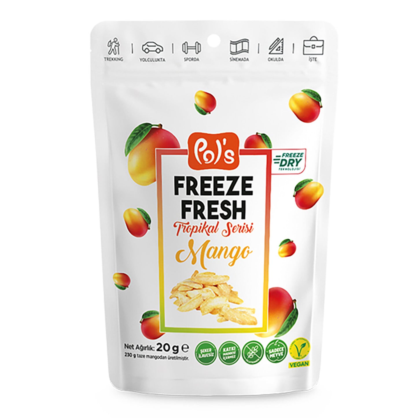 Pol's Freeze Fresh Tropical Series Mango (Tropikal Seri Mango) 20g