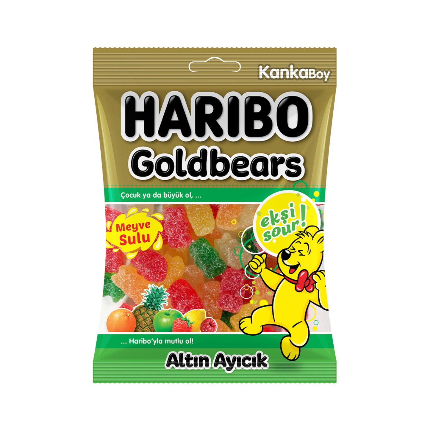 Haribo Sour Goldbears Fruit Flavored Candy 70 G (Sour Goldbears)