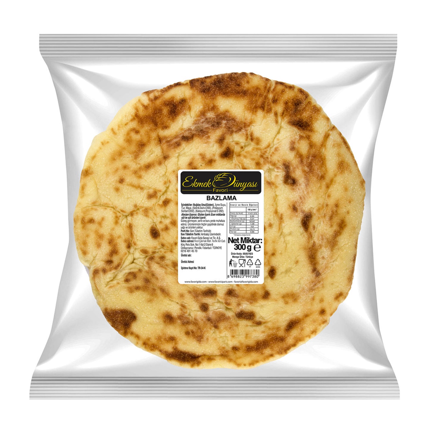Ekmek Dünyası Favori Flatbread (Bazlama) 250g