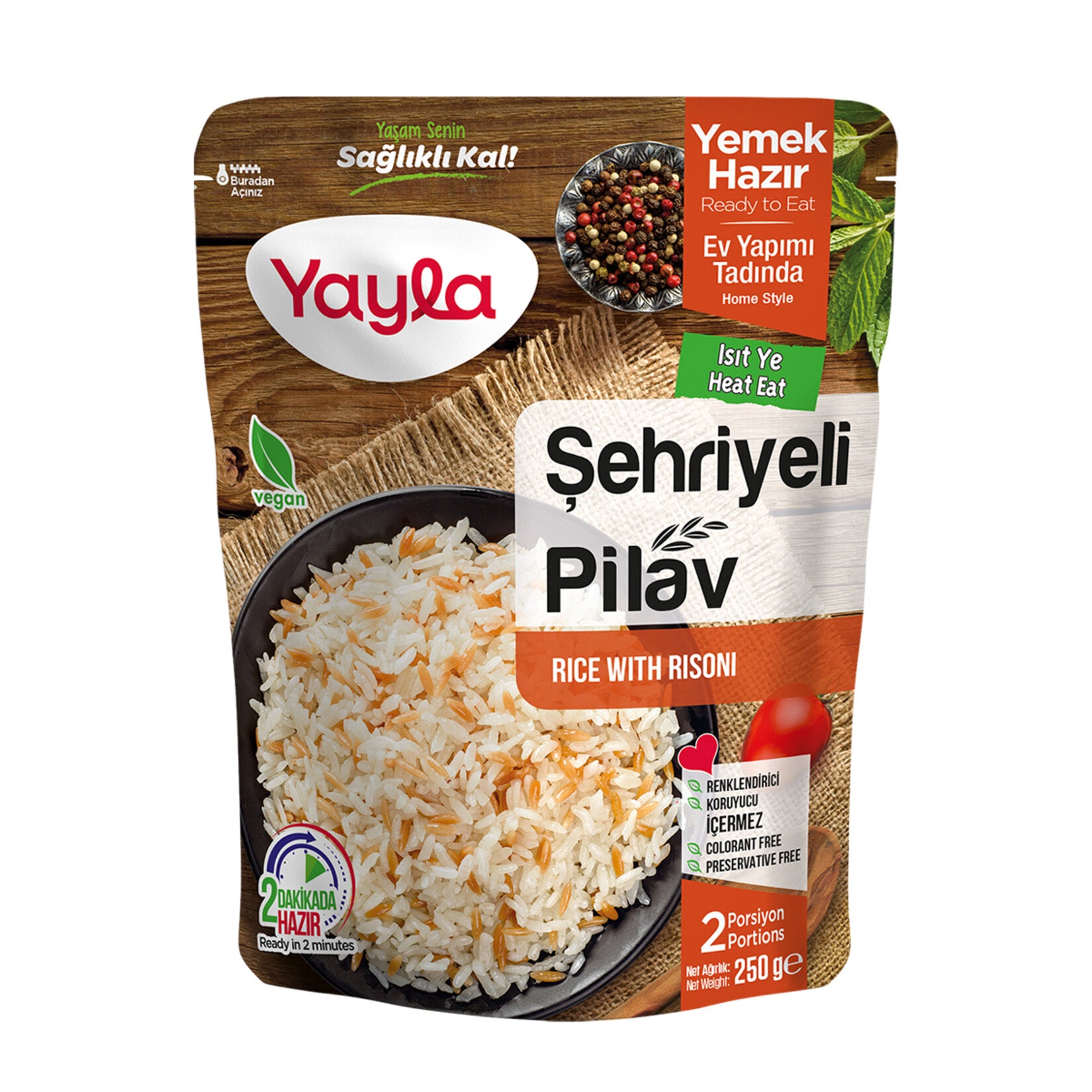 Yayla Rice Pilaf with Noodles (Şehriyeli Pirinç Pilavı) 250 G