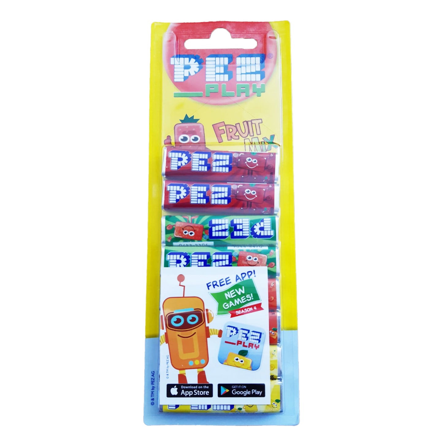 Pez 8-Piece Blister Fruit Flavored Candies (Meyve Aromalı Şekerler) 68 G